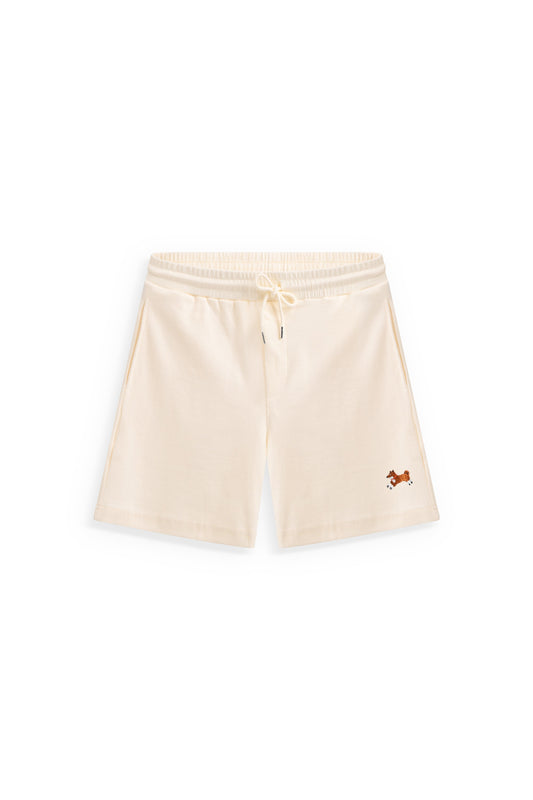 Club Shiba Embroidered 6-Inch Corduroy Short - Sandshell Beige