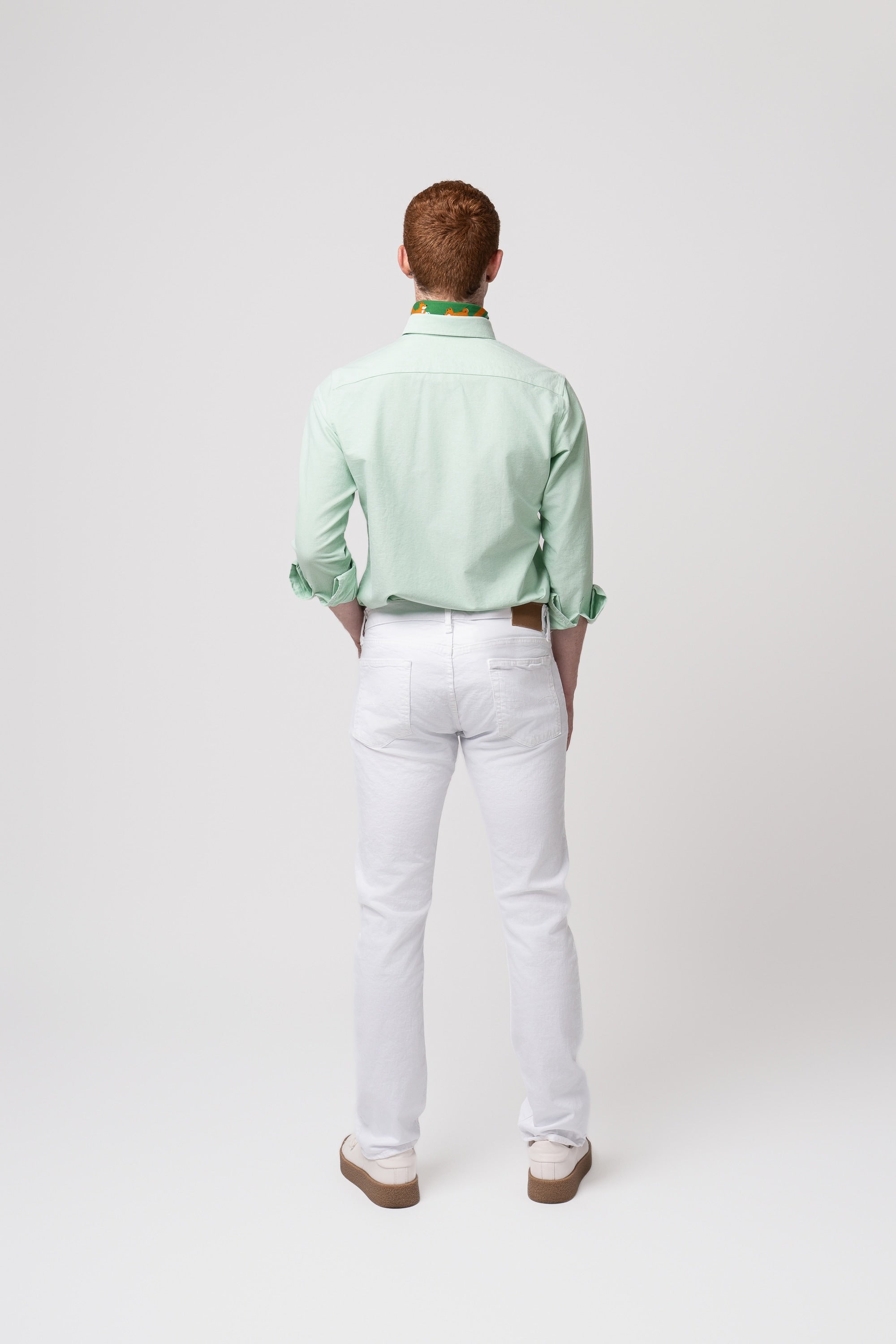 Club Shiba Embroidered Oxford Shirt - Park Mint