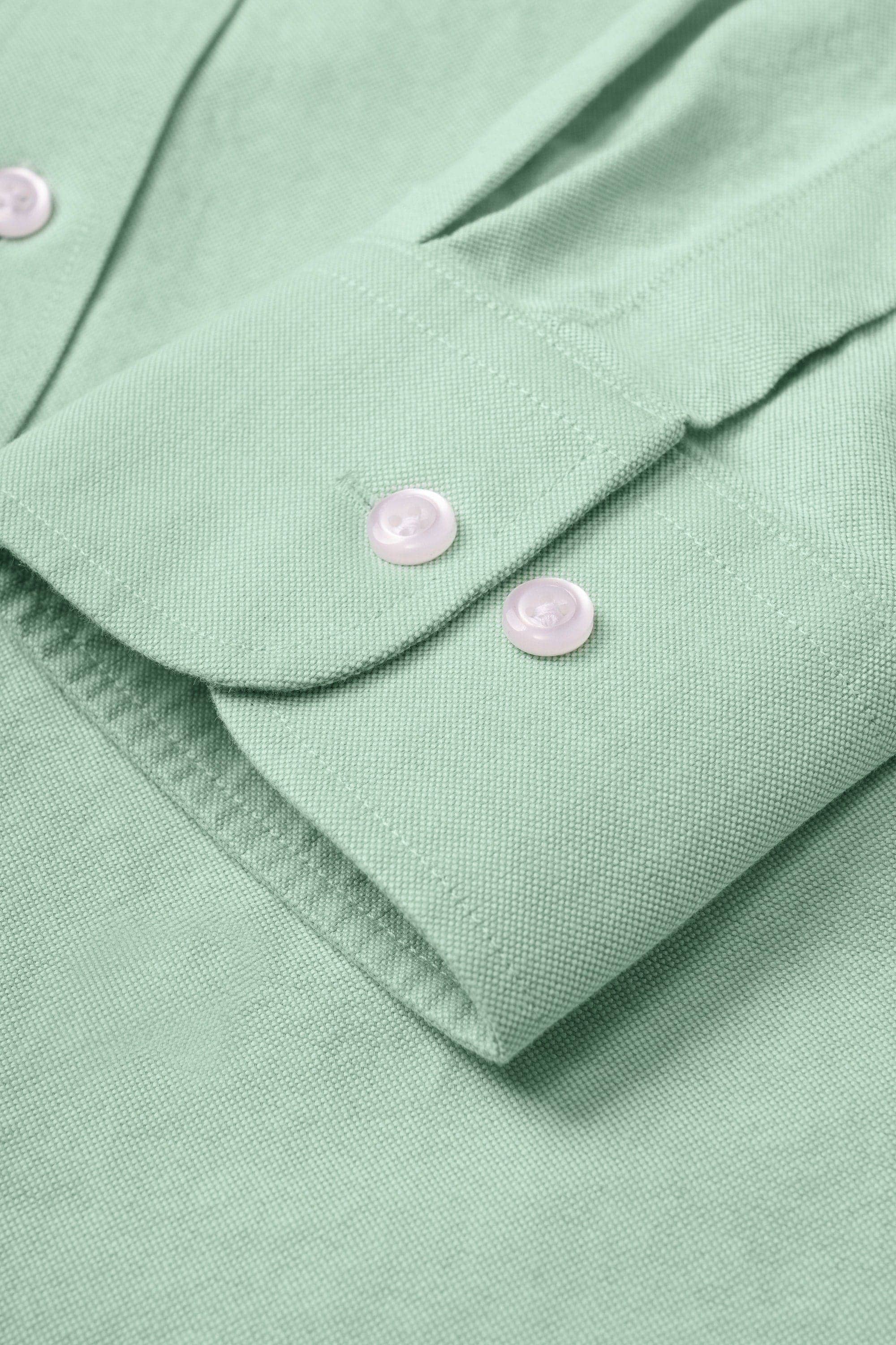 Club Shiba Embroidered Oxford Shirt - Park Mint