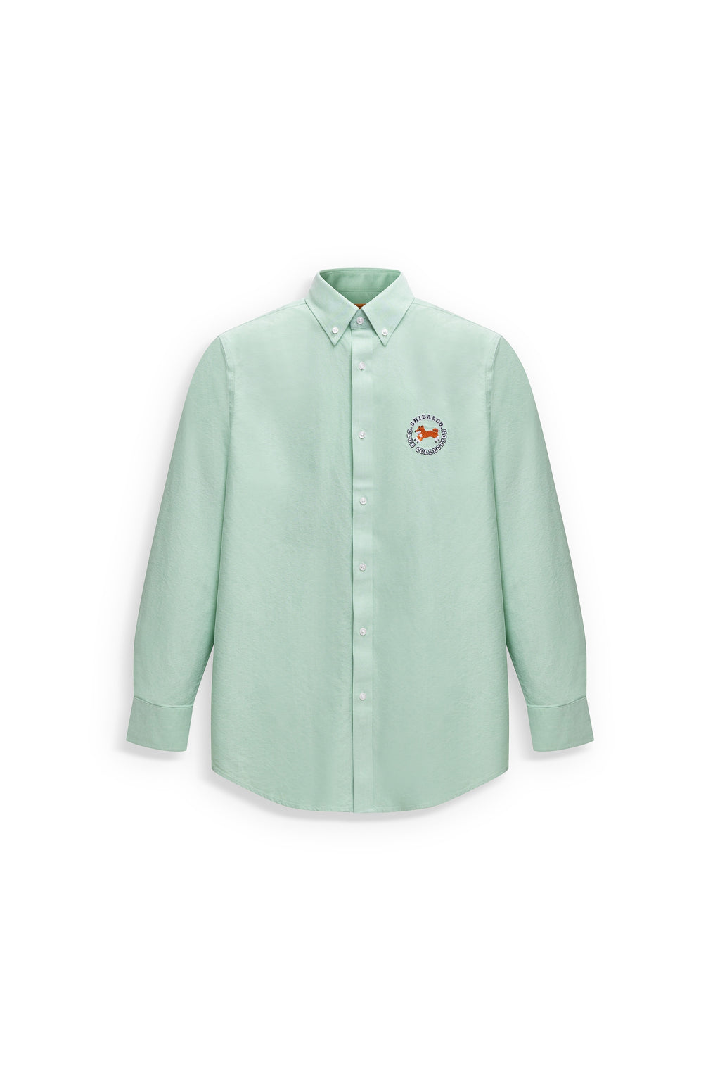 Club Shiba Embroidered Oxford Shirt - Park Mint