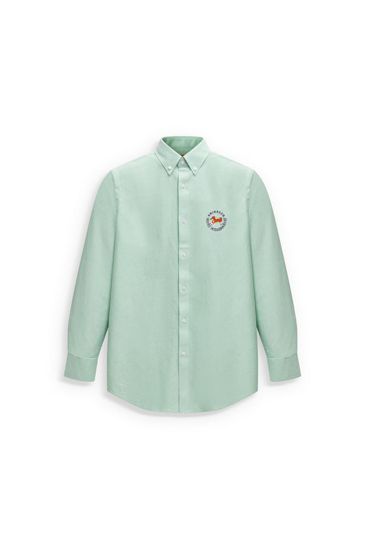 Club Shiba Embroidered Oxford Shirt - Park Mint