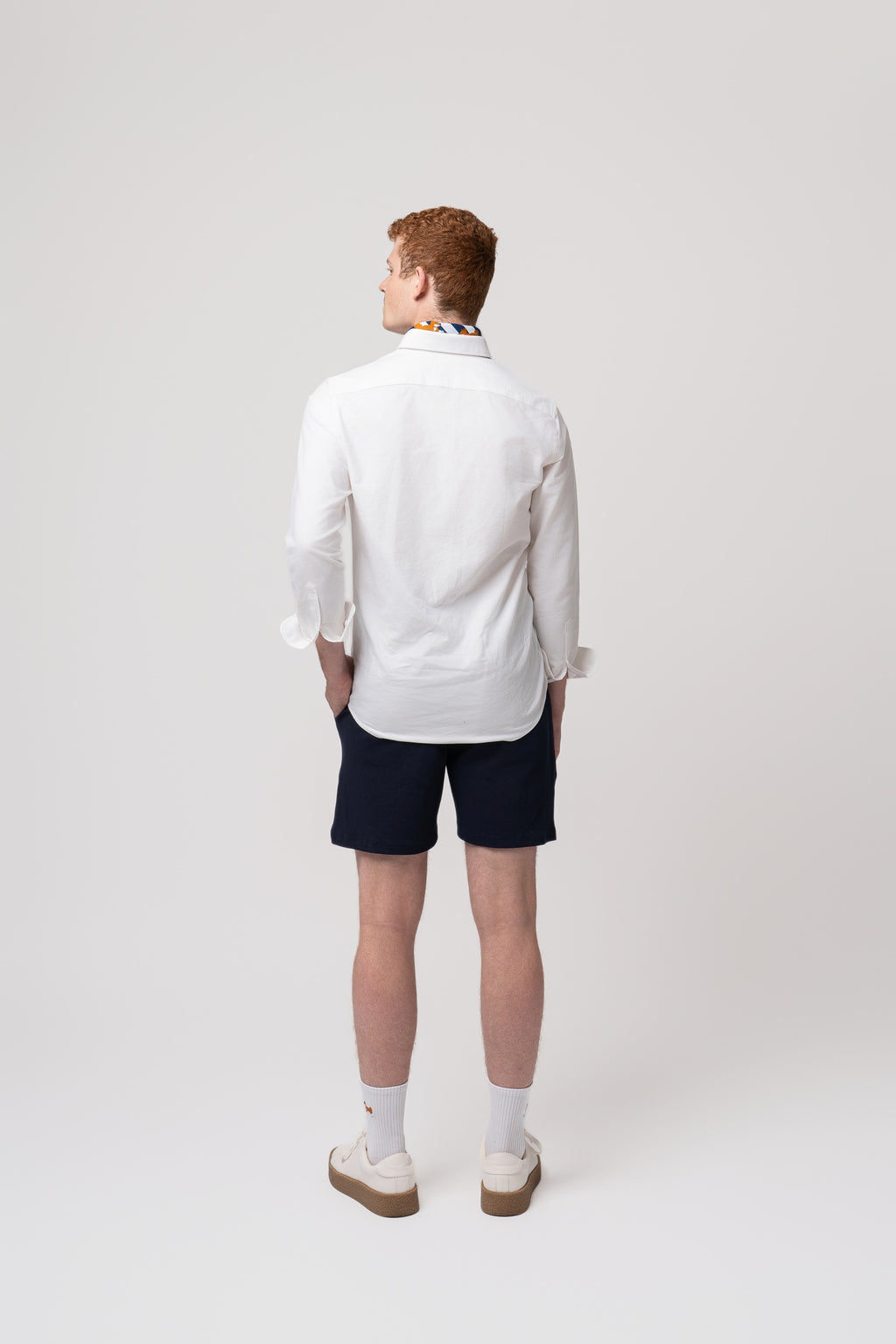 Club Shiba Embroidered Oxford Shirt - White
