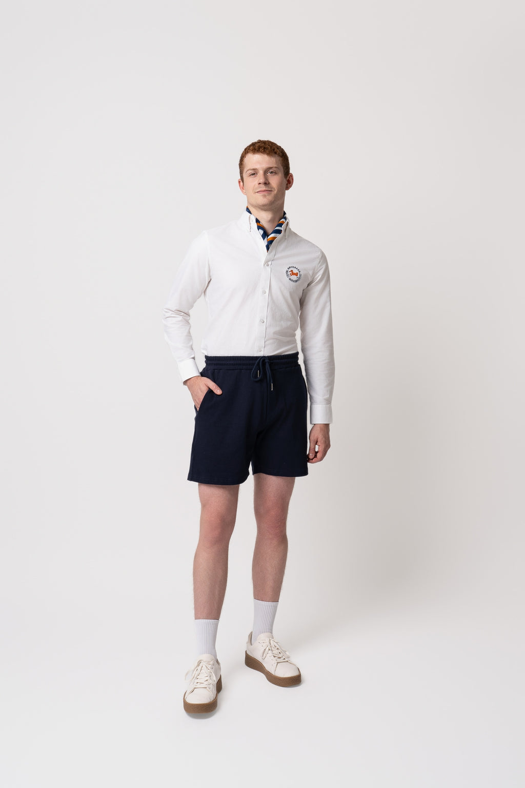 Club Shiba Embroidered Oxford Shirt - White