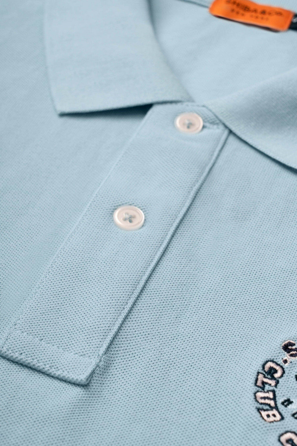 Club Shiba Embroidered Polo Shirt - Breeze Blue