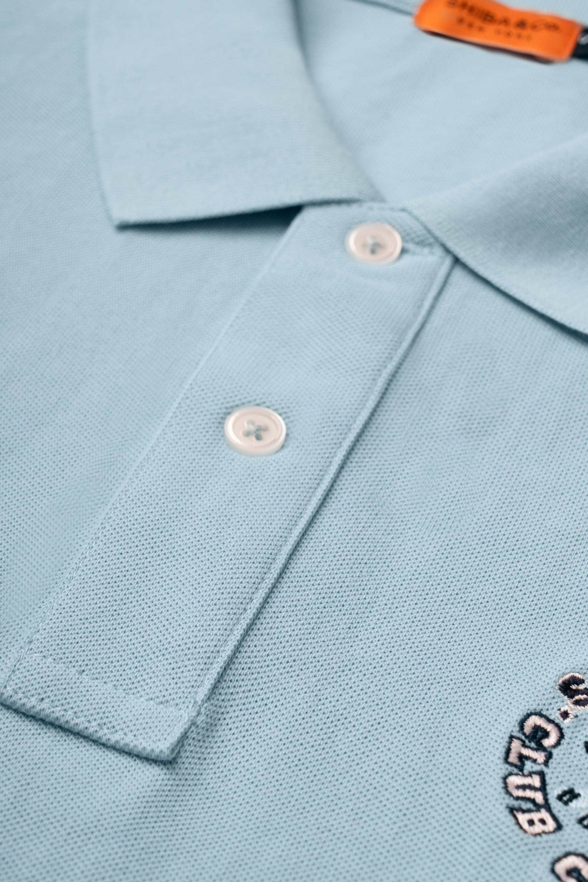 Club Shiba Embroidered Polo Shirt - Breeze Blue