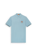 Club Shiba Inu Dog Embroidered Polo Shirt - Breeze Blue