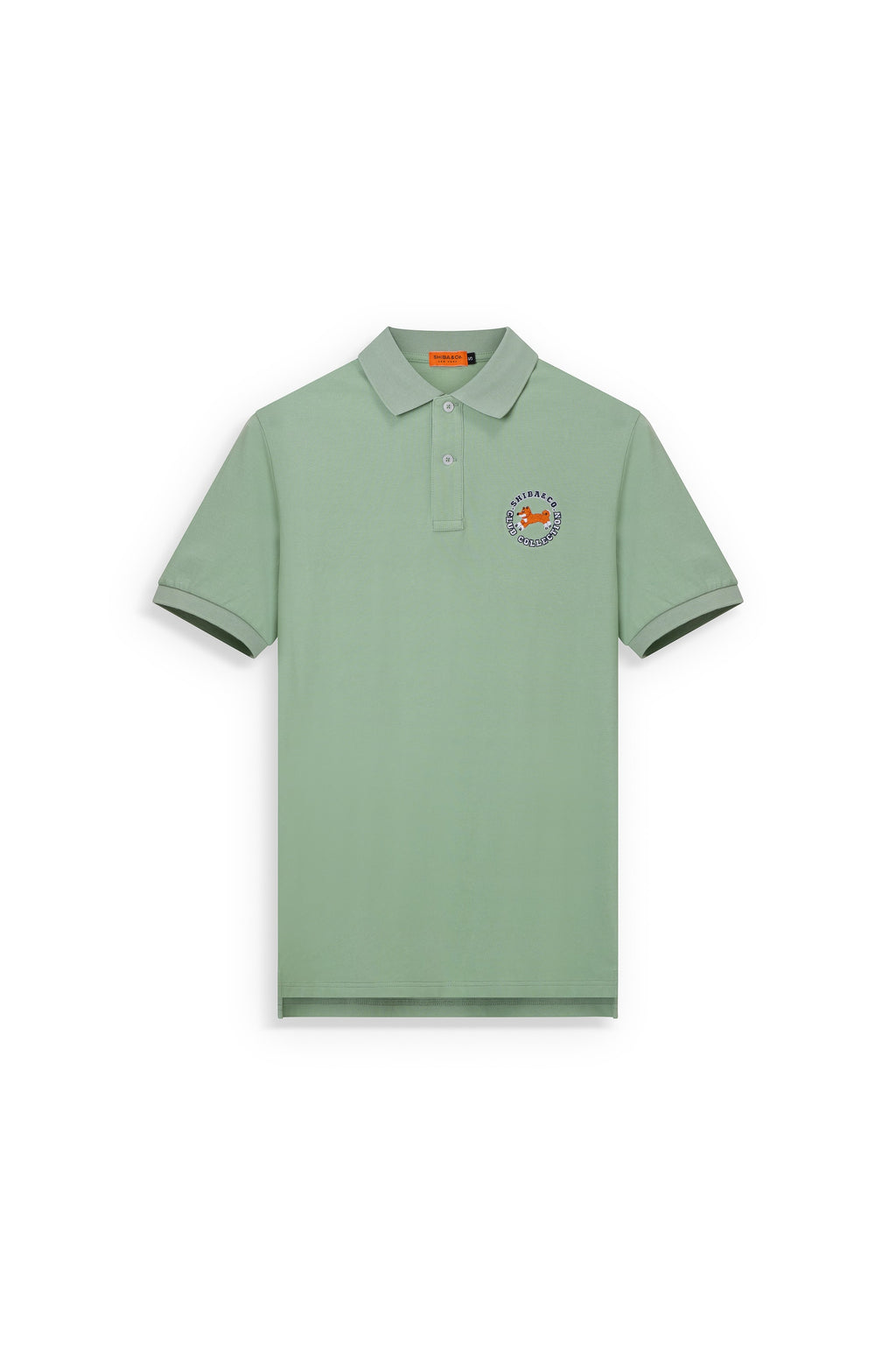 Club Shiba Embroidered Polo Shirt - Olive Green