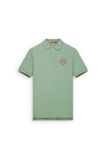Club Shiba Inu Dog Embroidered Polo Shirt - Olive Green