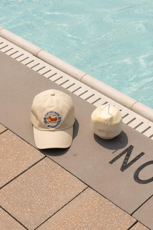 Club Shiba Embroidered Baseball Cap – Sandshell Beige