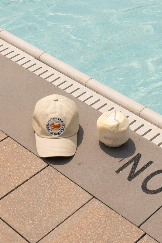 Club Shiba Embroidered Baseball Cap – Sandshell Beige