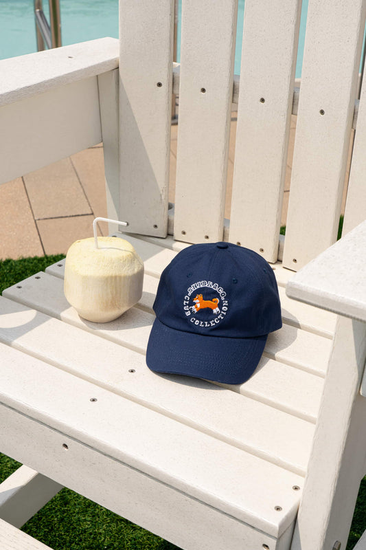 Club Shiba Embroidered Baseball Cap – Seaside Navy