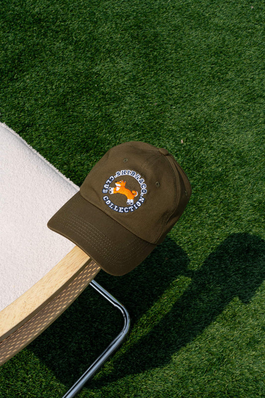 Club Shiba Embroidered Baseball Cap – Meadow Khaki