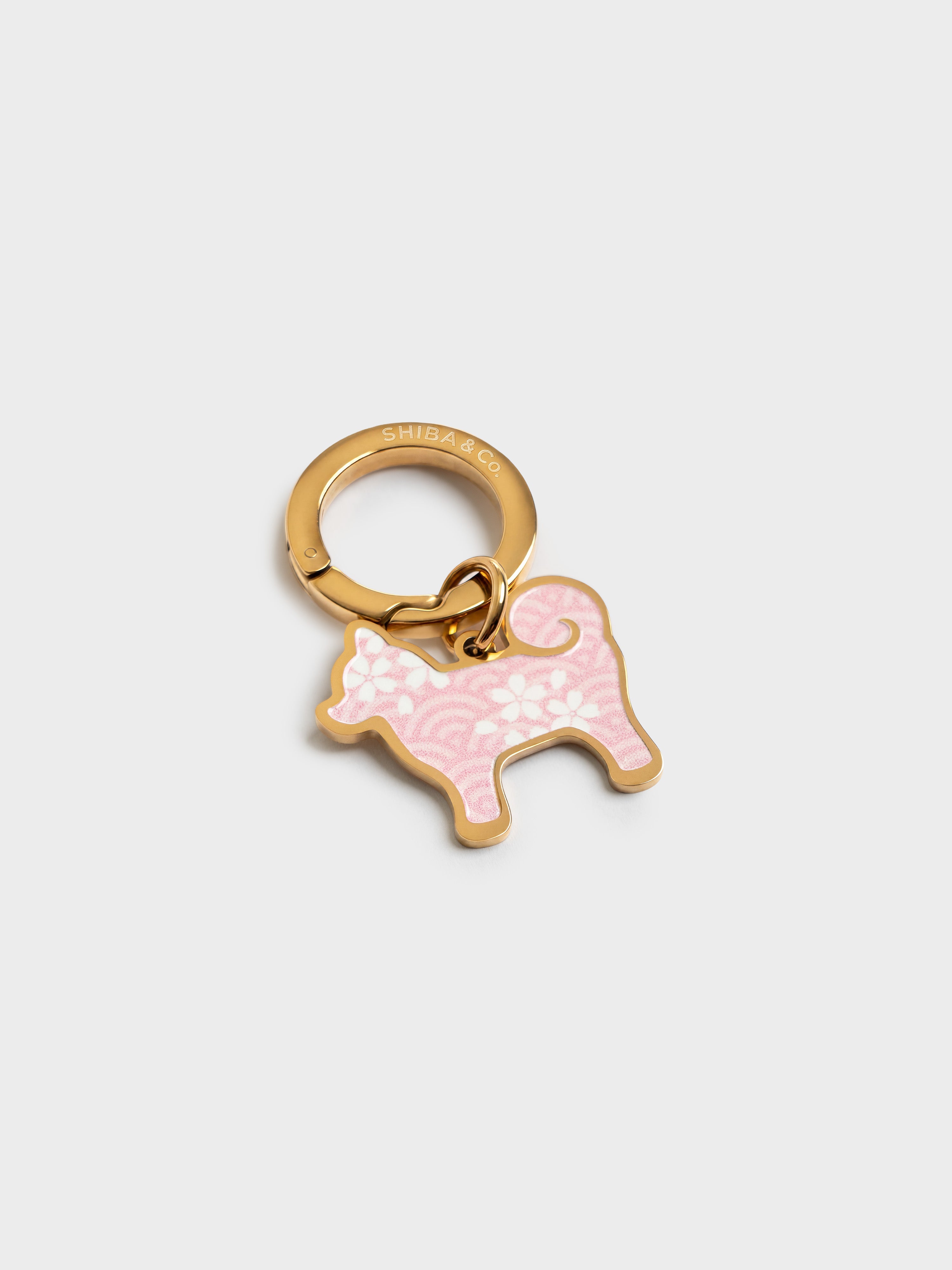 18K Gold Plated “My Precious” Shiba Inu Silhouette Dog Tag