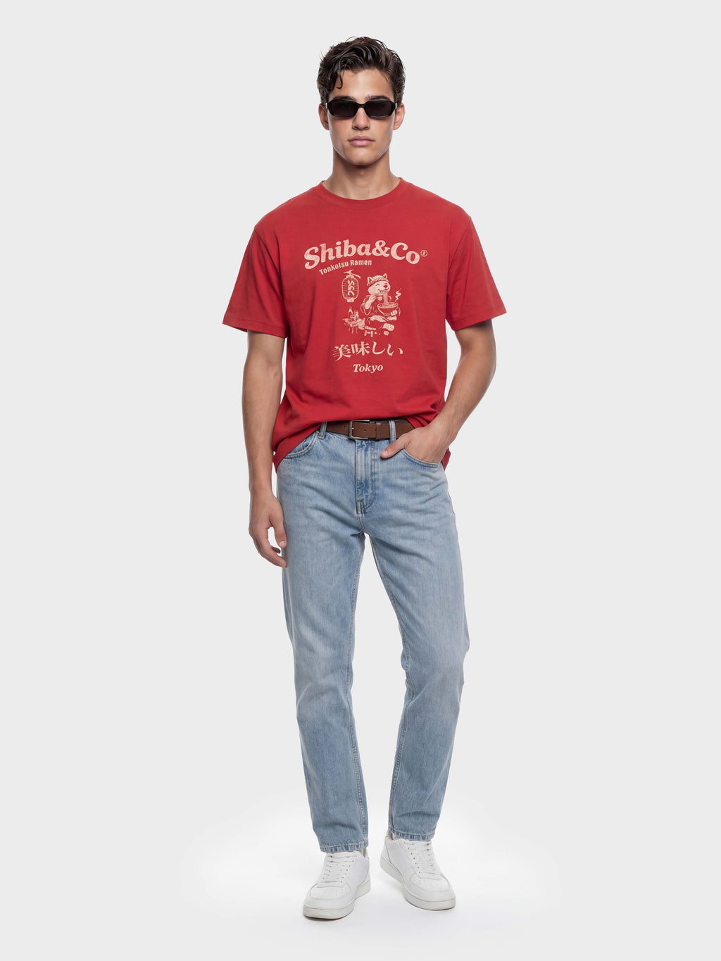 Tokyo Ramen Shiba inu Vintage Graphic Sorona Cooling T-Shirt