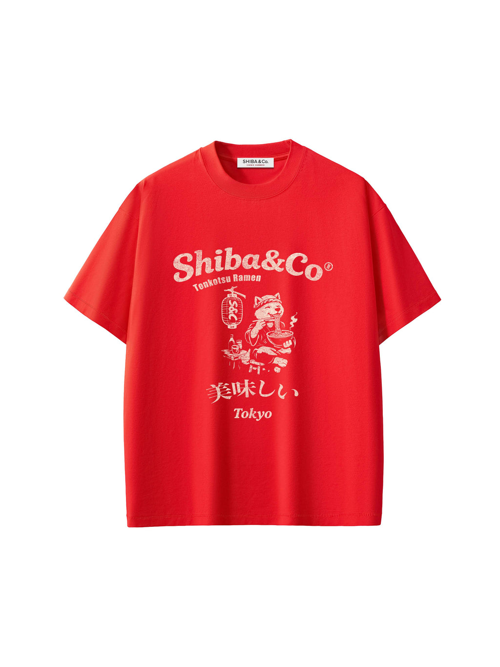 Tokyo Ramen Shiba inu Vintage Graphic Sorona Cooling T-Shirt