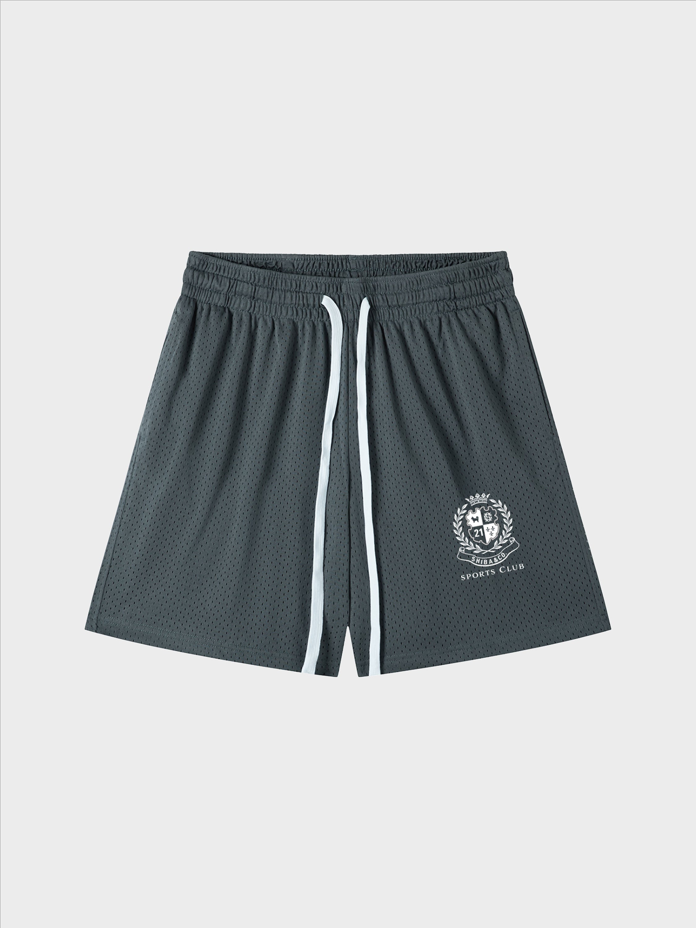 Unisex Sports Club Mesh Drawstring 6" Shorts