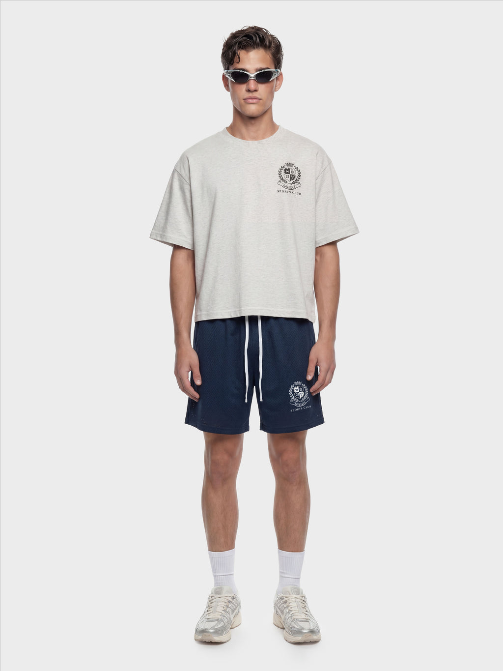 Unisex Sports Club Mesh Drawstring 6" Shorts