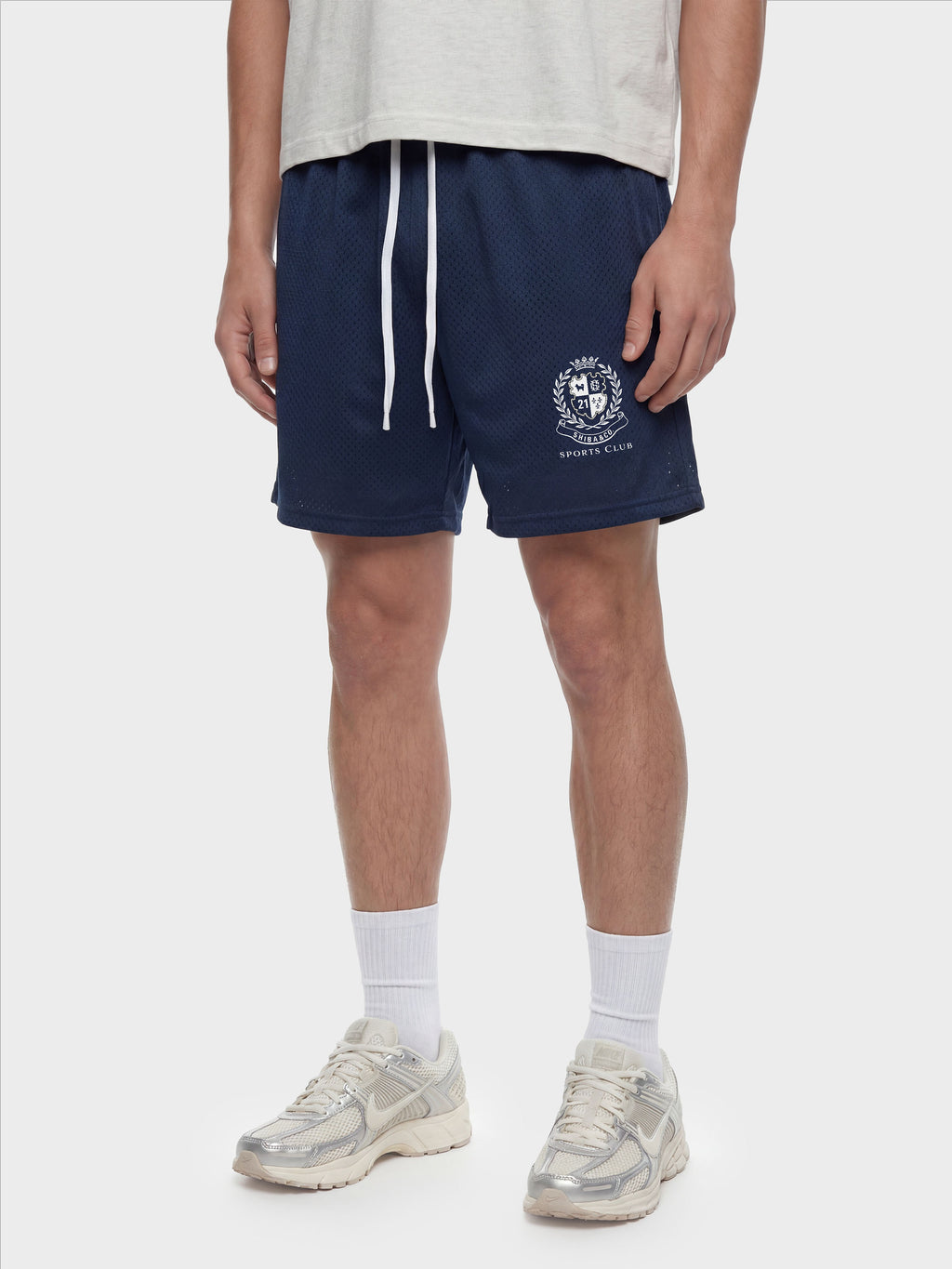 Unisex Sports Club Mesh Drawstring 6" Shorts