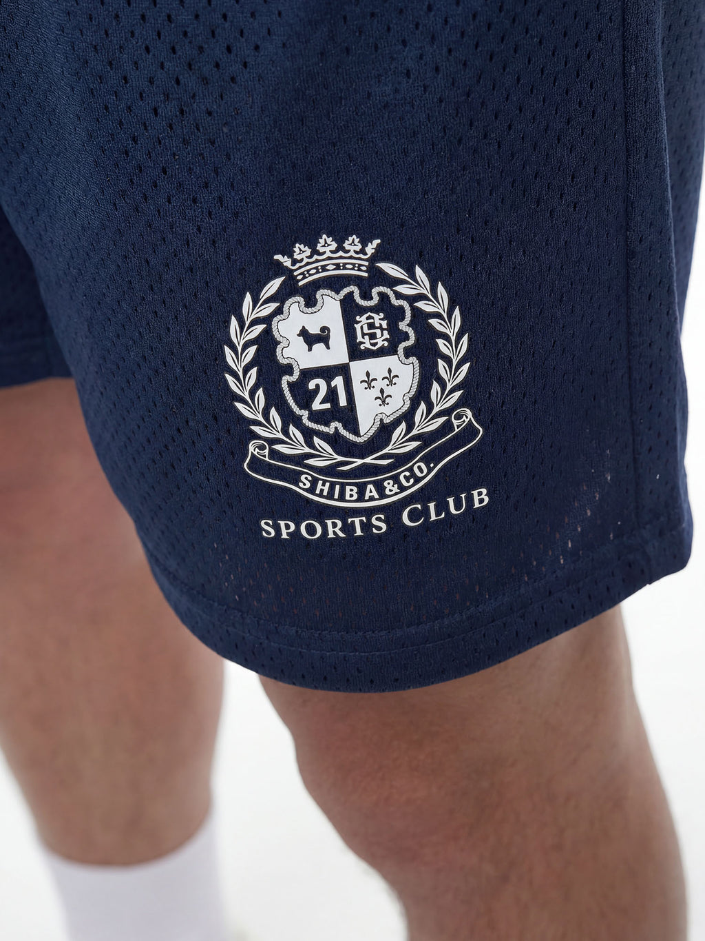 Unisex Sports Club Mesh Drawstring 6" Shorts