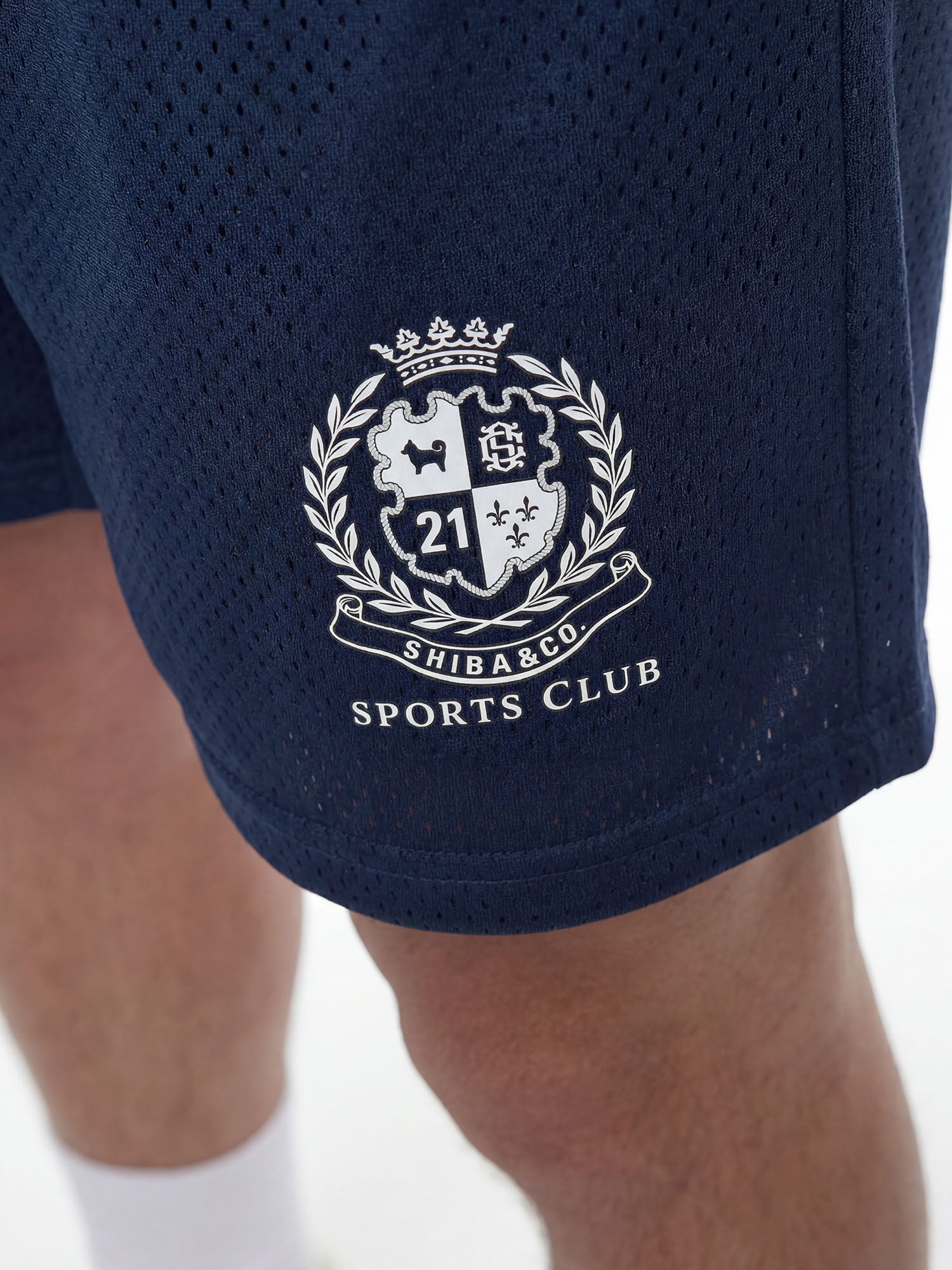 Unisex Sports Club Mesh Drawstring 6" Shorts