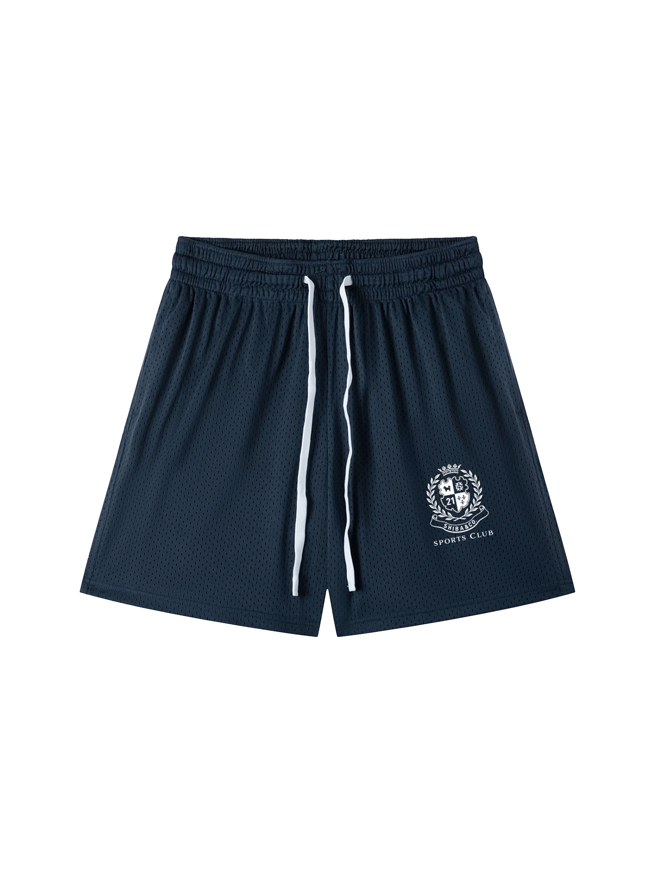 Unisex Sports Club Mesh Drawstring 6" Shorts