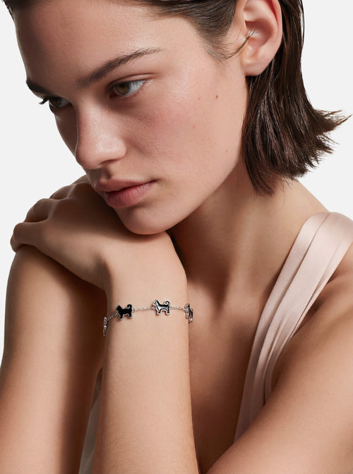 26 My Precious Shiba Inu Dog Bracelet - 925 Sterling Silver - Iconic Black