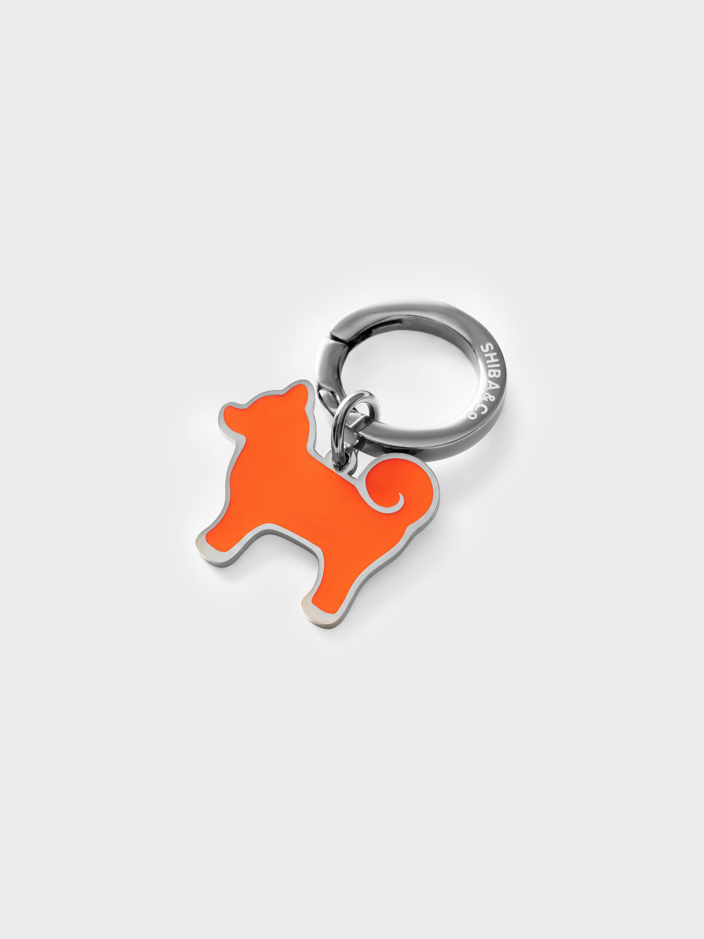 “My Precious” Shiba Inu Silhouette Dog Tag – Iconic Orange