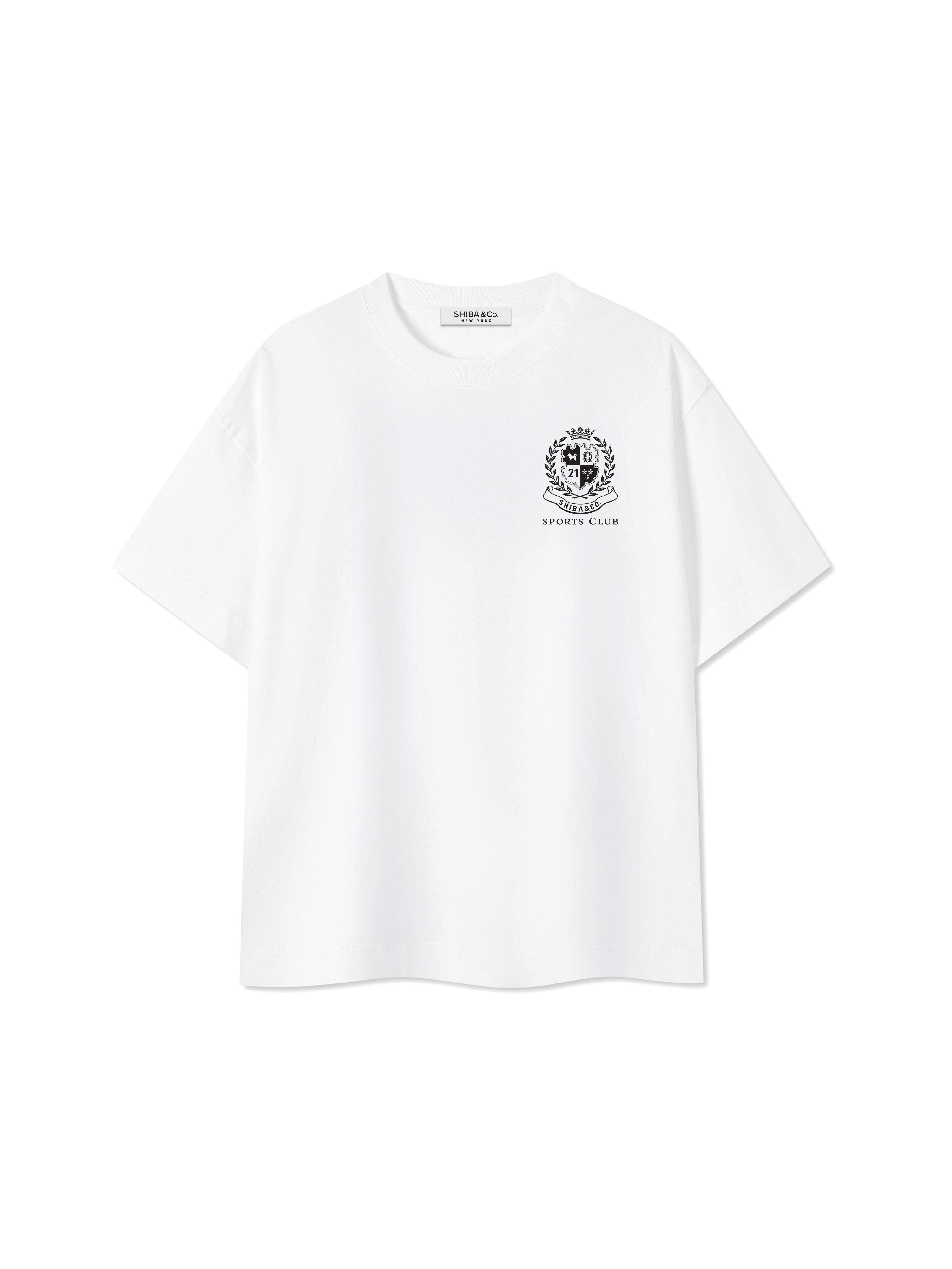 Unisex Shiba Inu Sports Club Boxy Cotton T-shirt