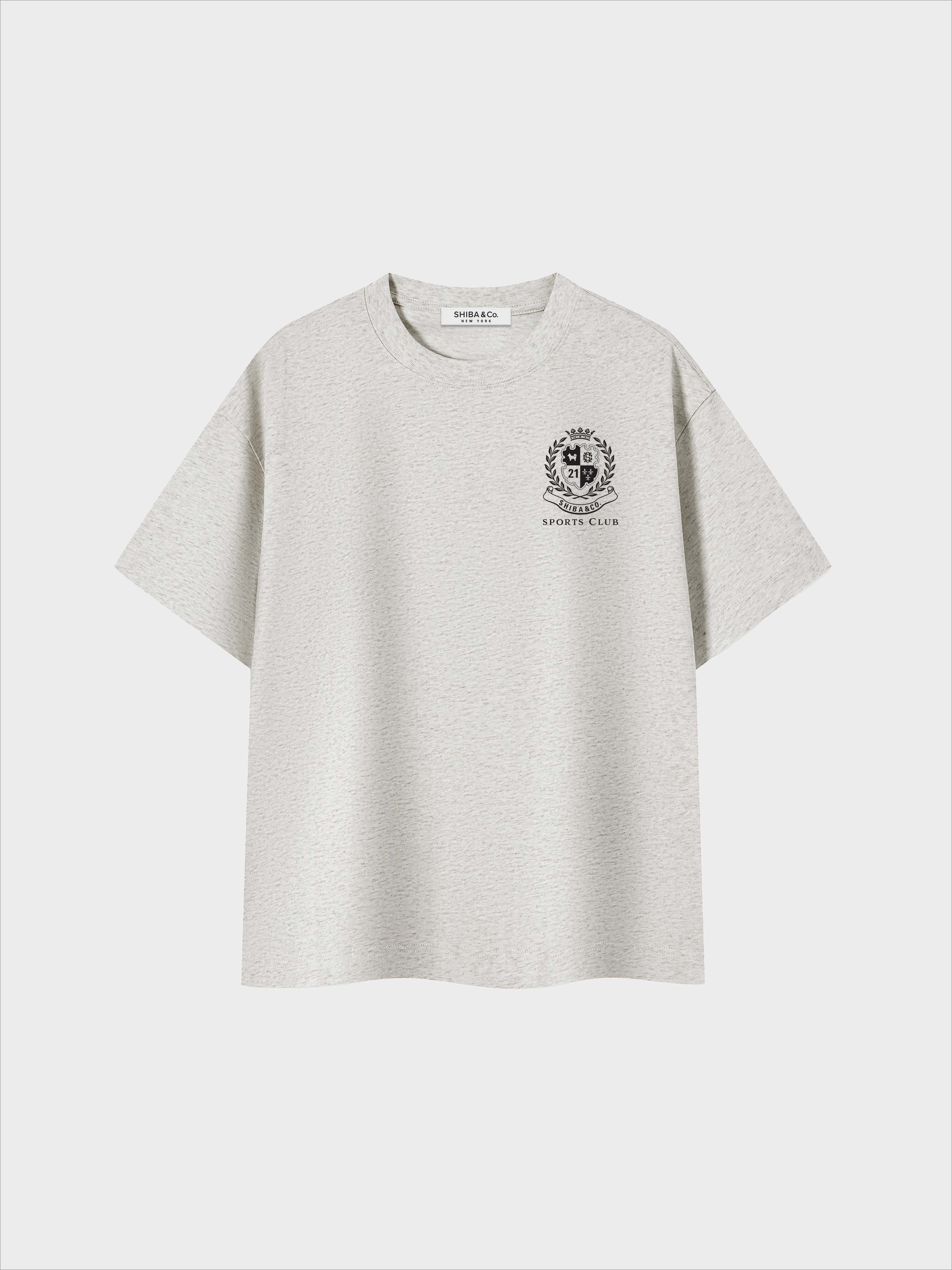 Unisex Shiba Inu Sports Club Boxy Cotton T-shirt