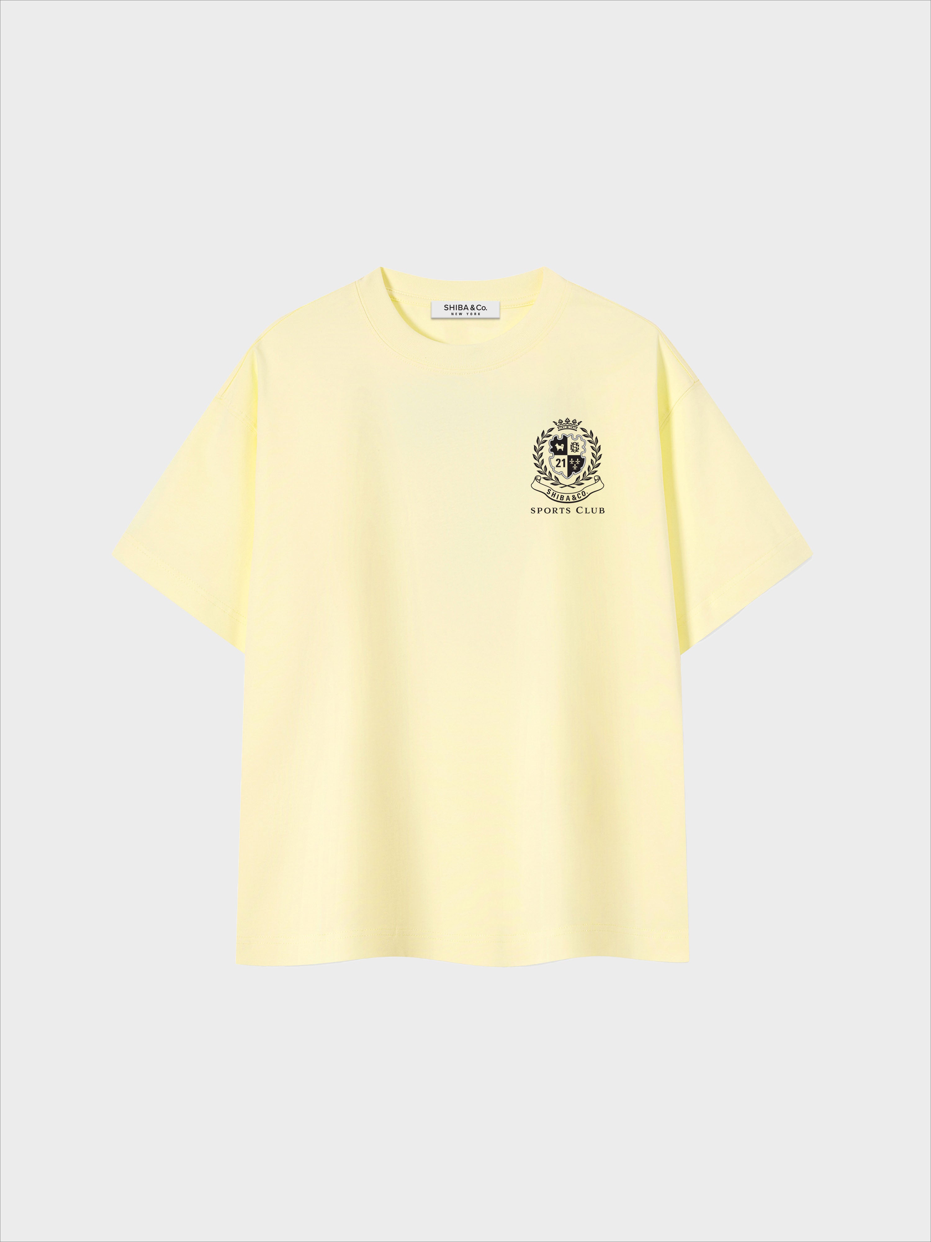 Unisex Shiba Inu Sports Club Boxy Cotton T-shirt