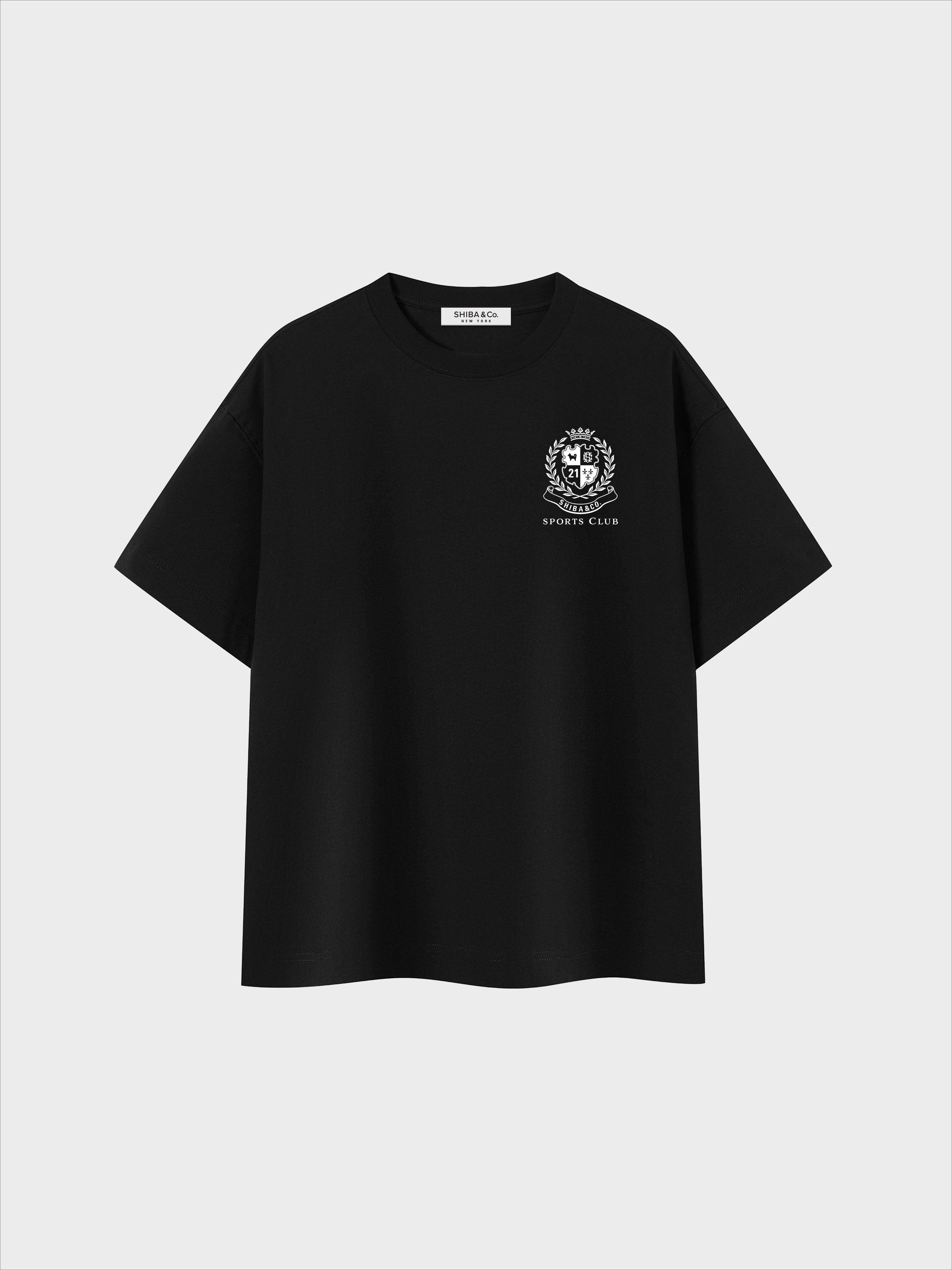 Unisex Shiba Inu Sports Club Boxy Cotton Tee