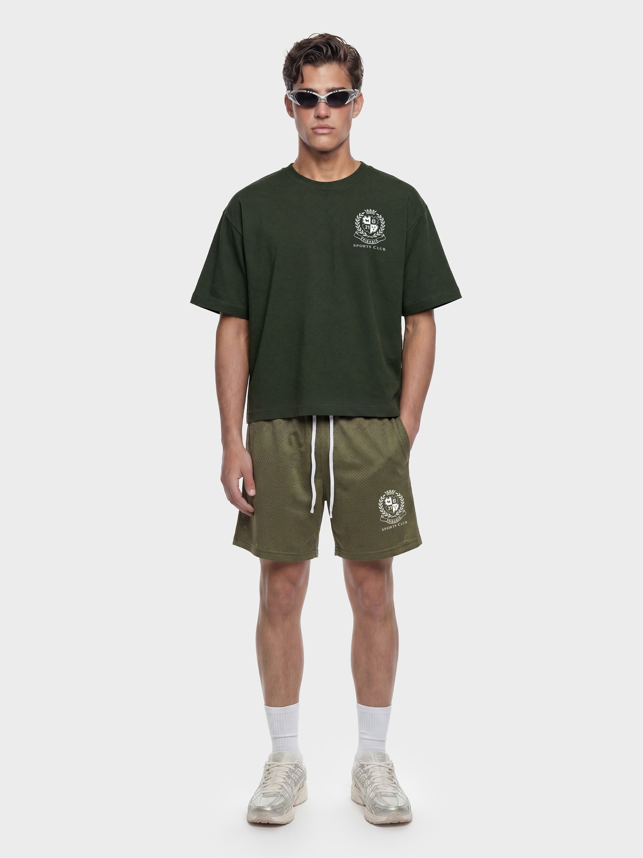 Unisex Shiba Inu Sports Club Boxy Cotton Tee