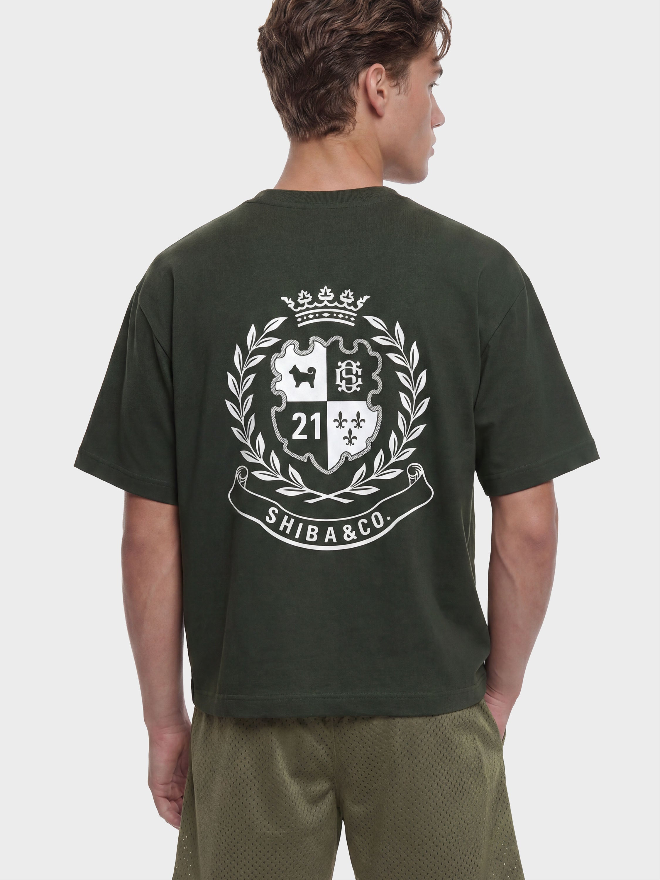 Unisex Shiba Inu Sports Club Boxy Cotton Tee