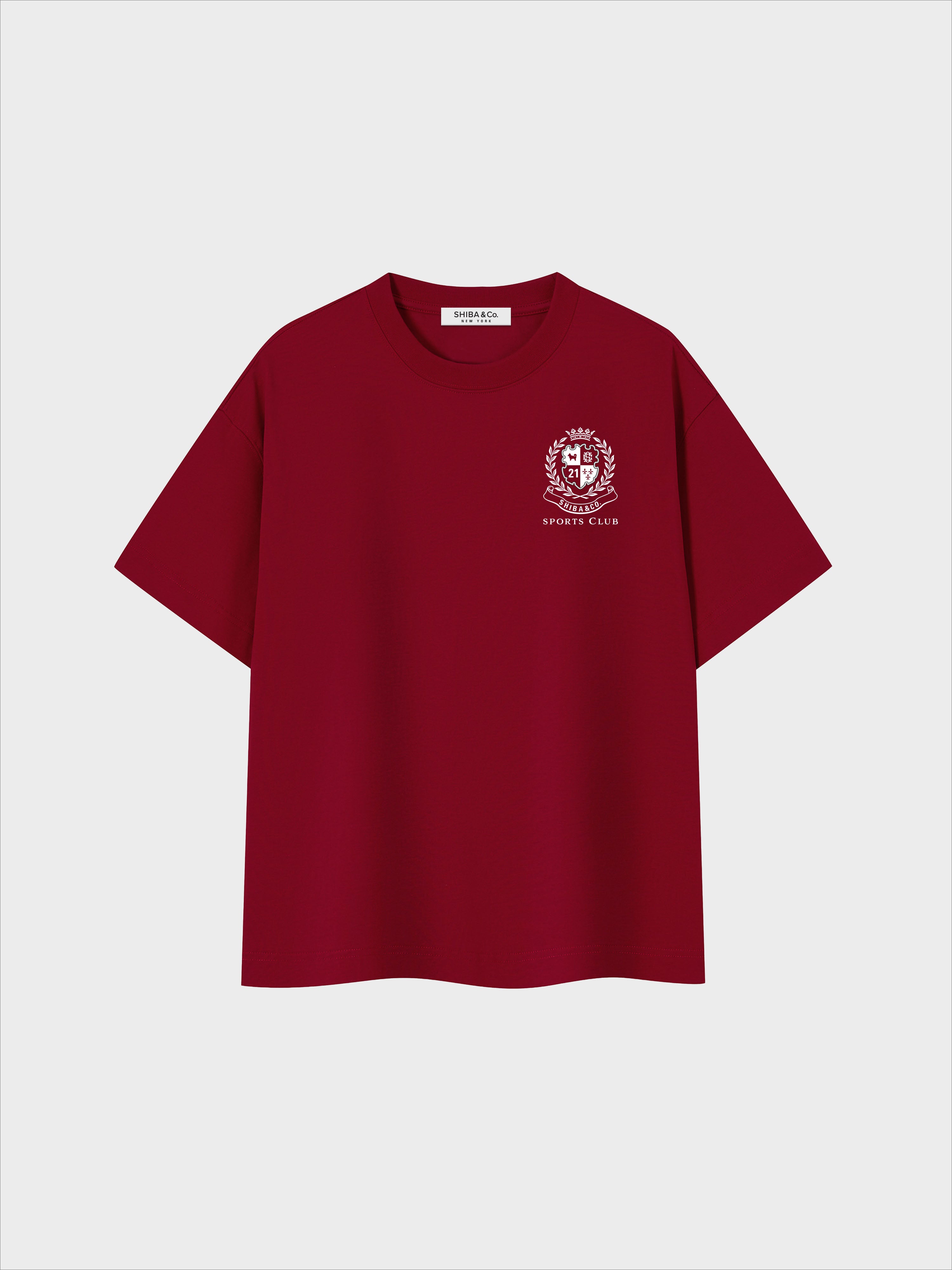 Unisex Shiba Inu Sports Club Boxy Cotton Tee