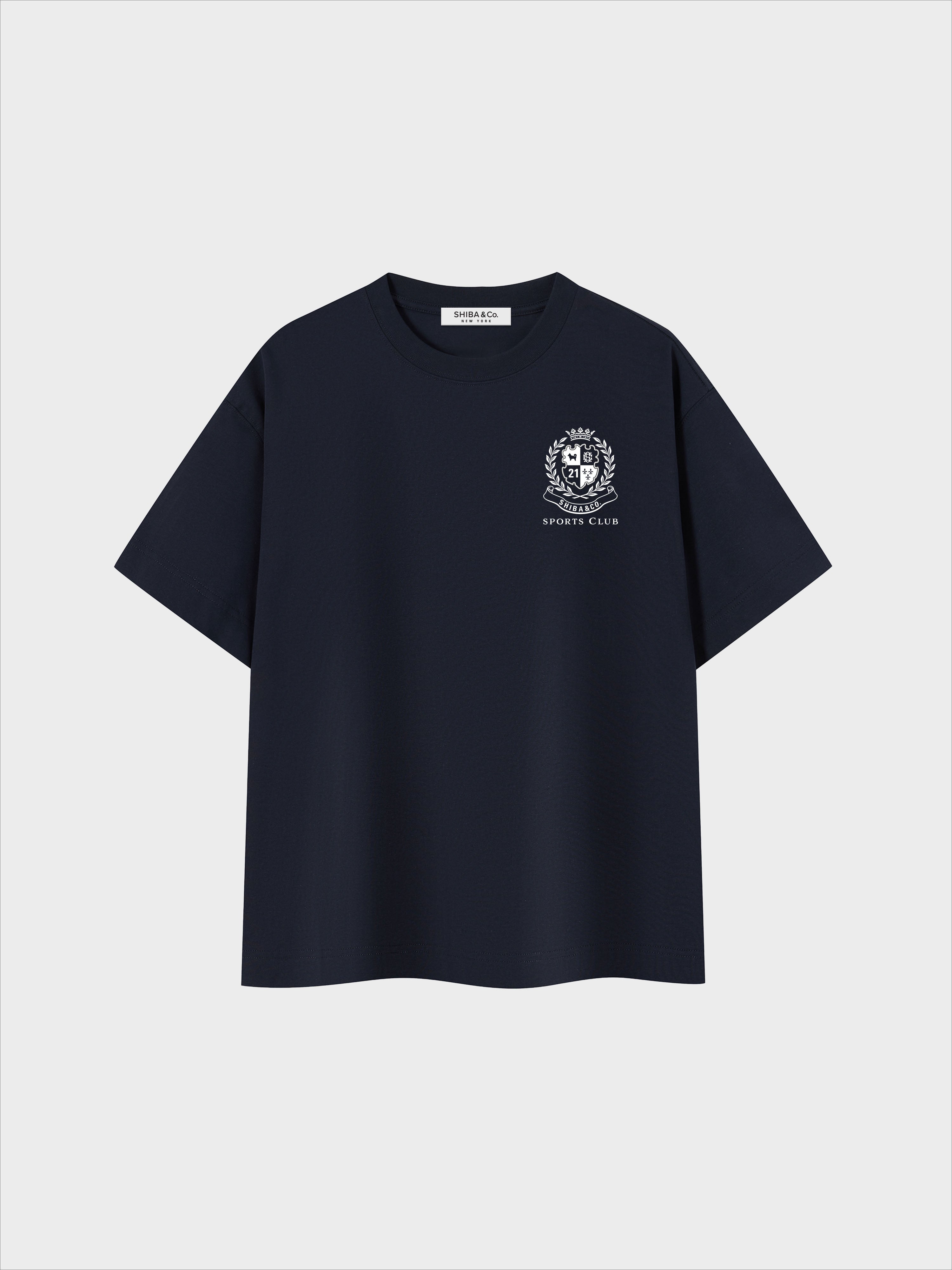 Unisex Shiba Inu Sports Club Boxy Cotton Tee