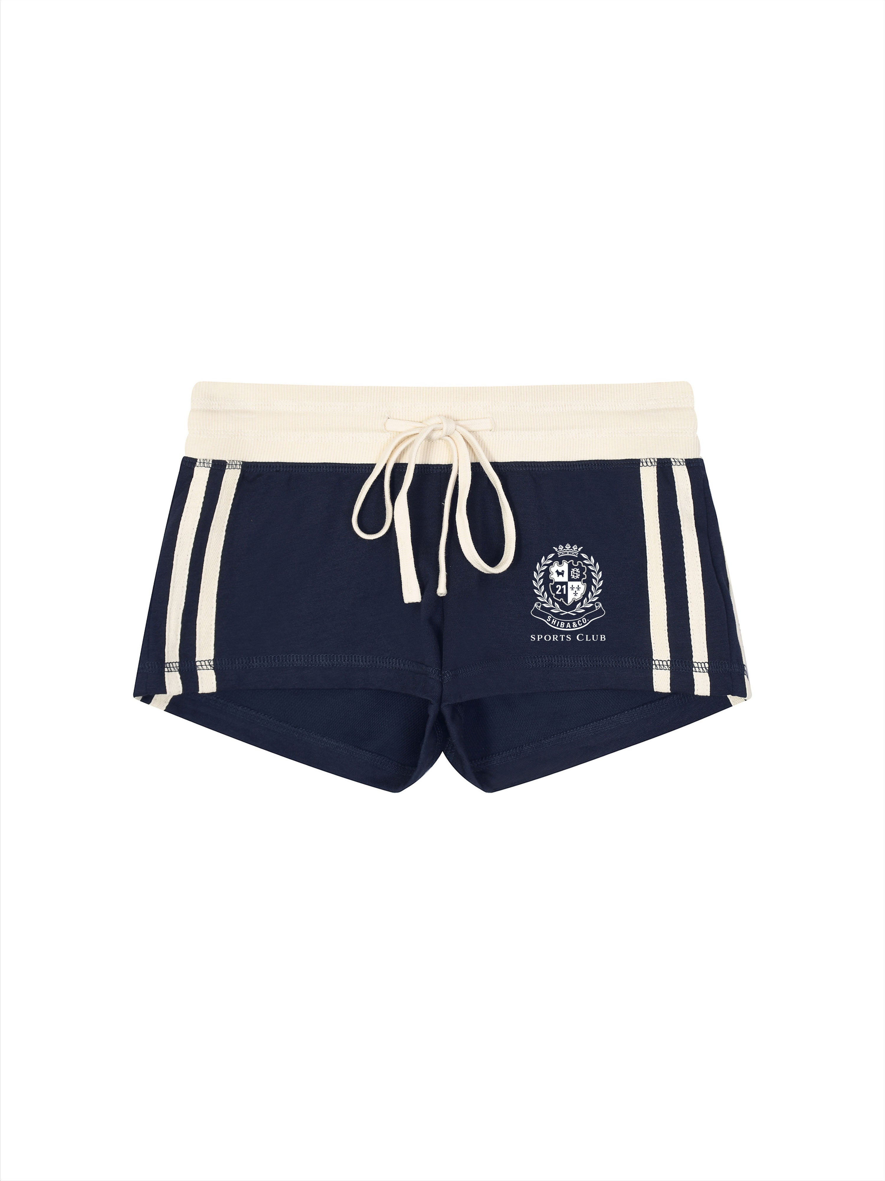 Women's Shiba inu Sports Club Varsity Stripe Track Shorts