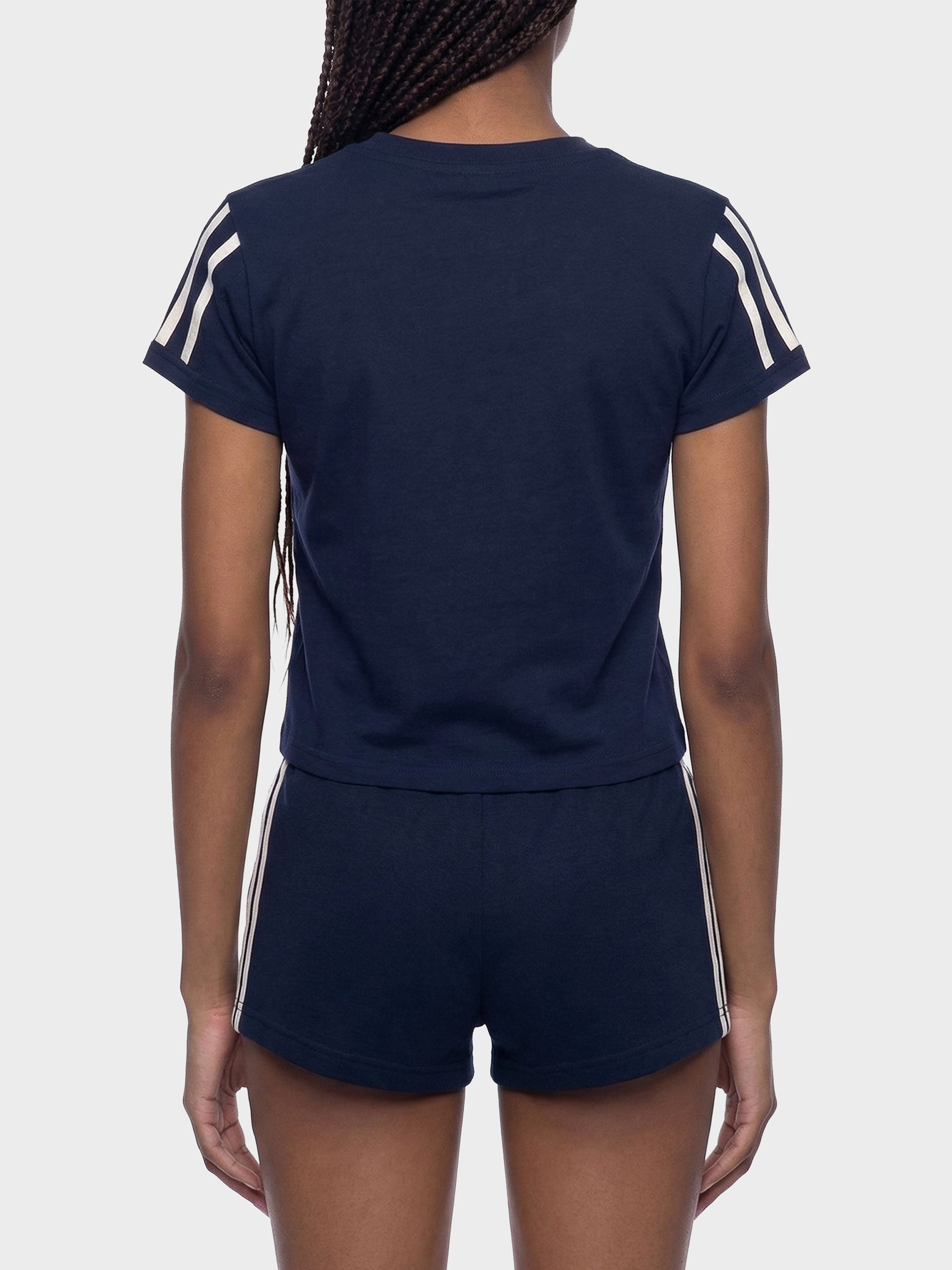 Women's Shiba Inu Sports Club Varsity Stripe T-Shirt