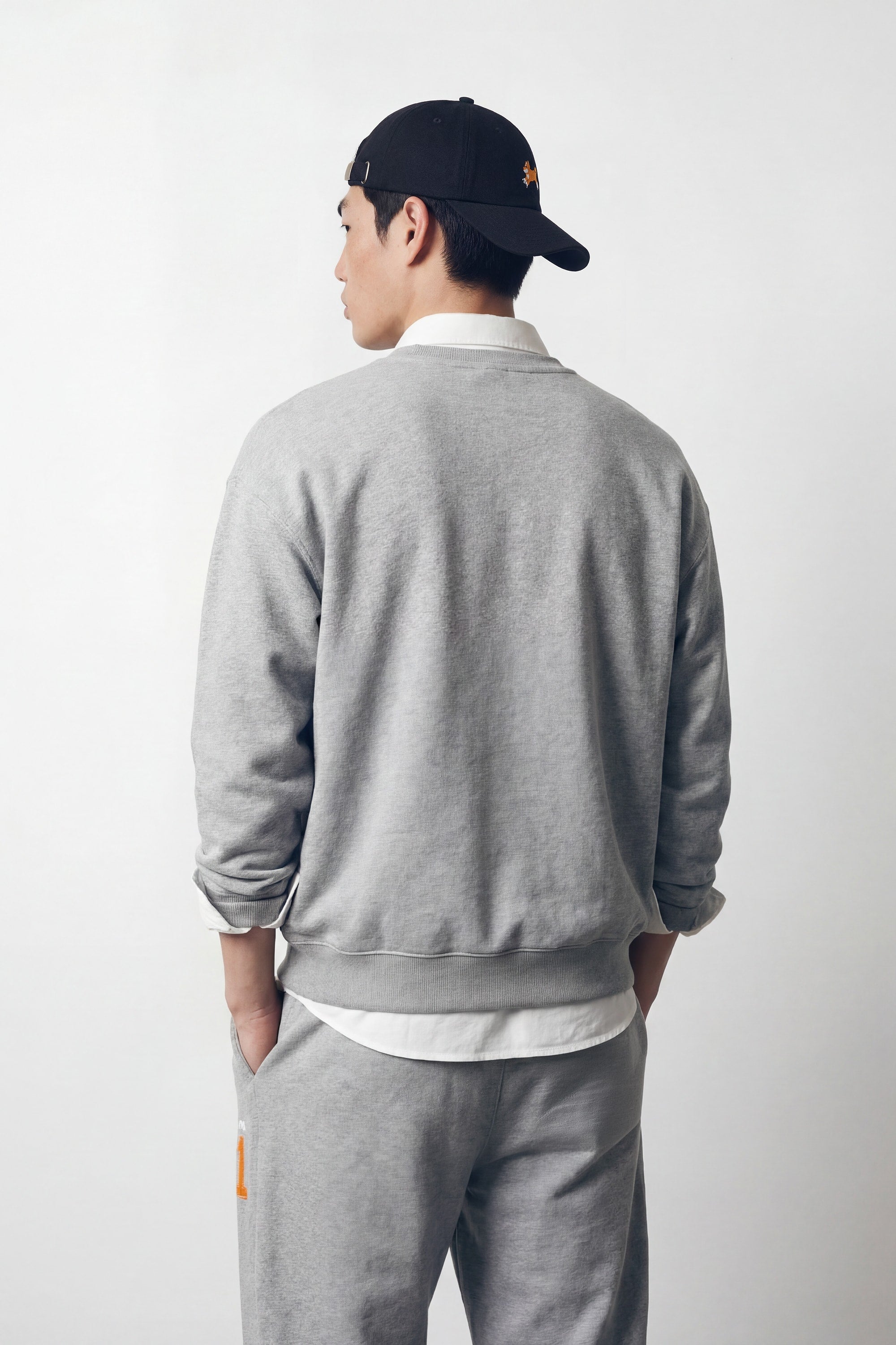 Unisex Classic New York Shiba Inu Cotton Crewneck Sweatshirt - Classic Fit