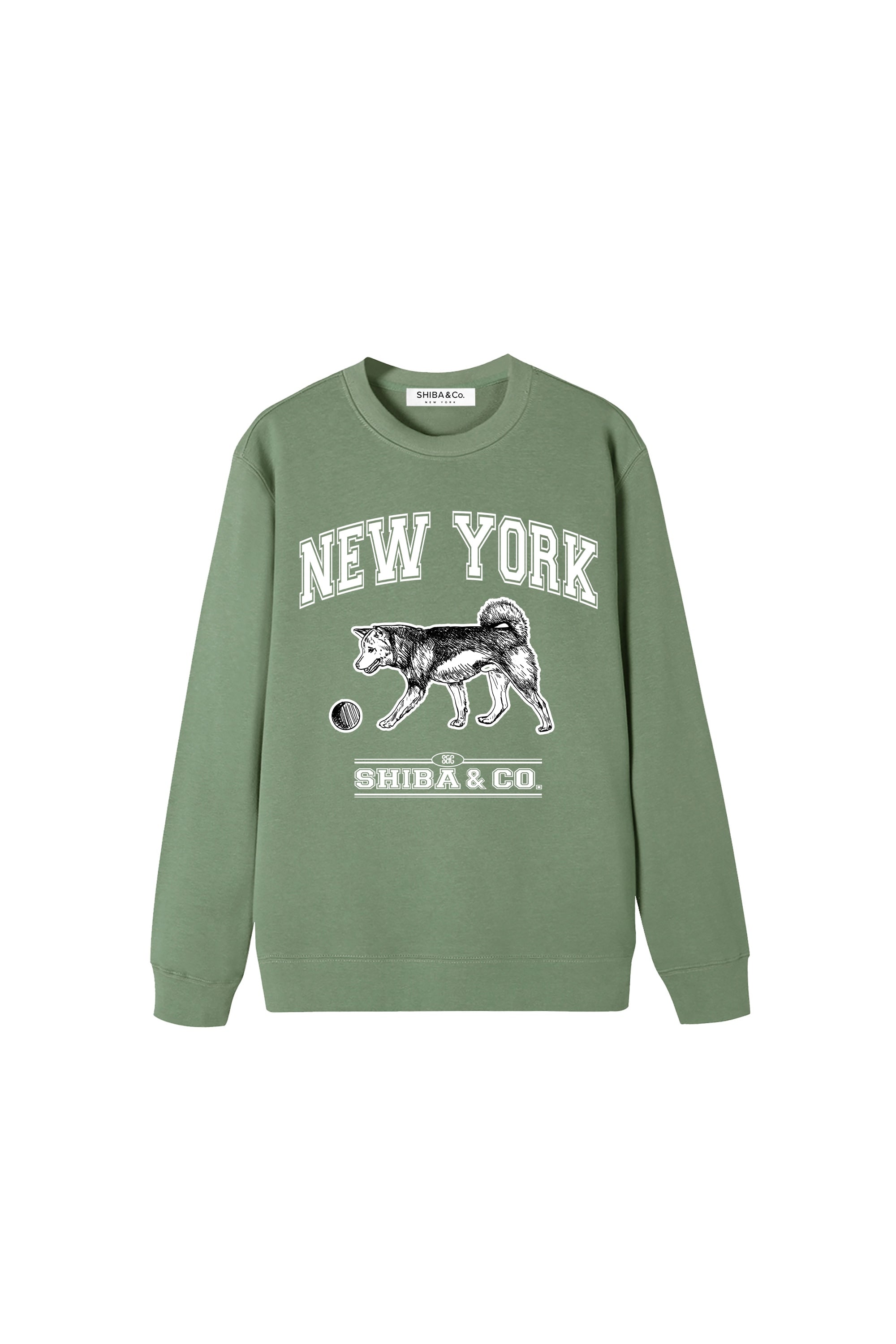 Unisex Essential Classic New York Shiba Inu Crewneck Sweatshirt
