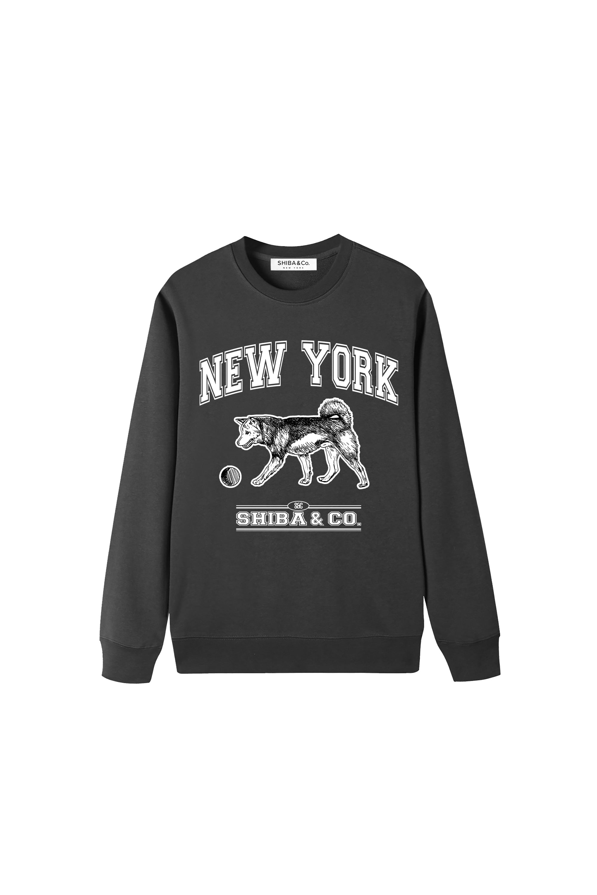 Unisex Essential Classic New York Shiba Inu Crewneck Sweatshirt