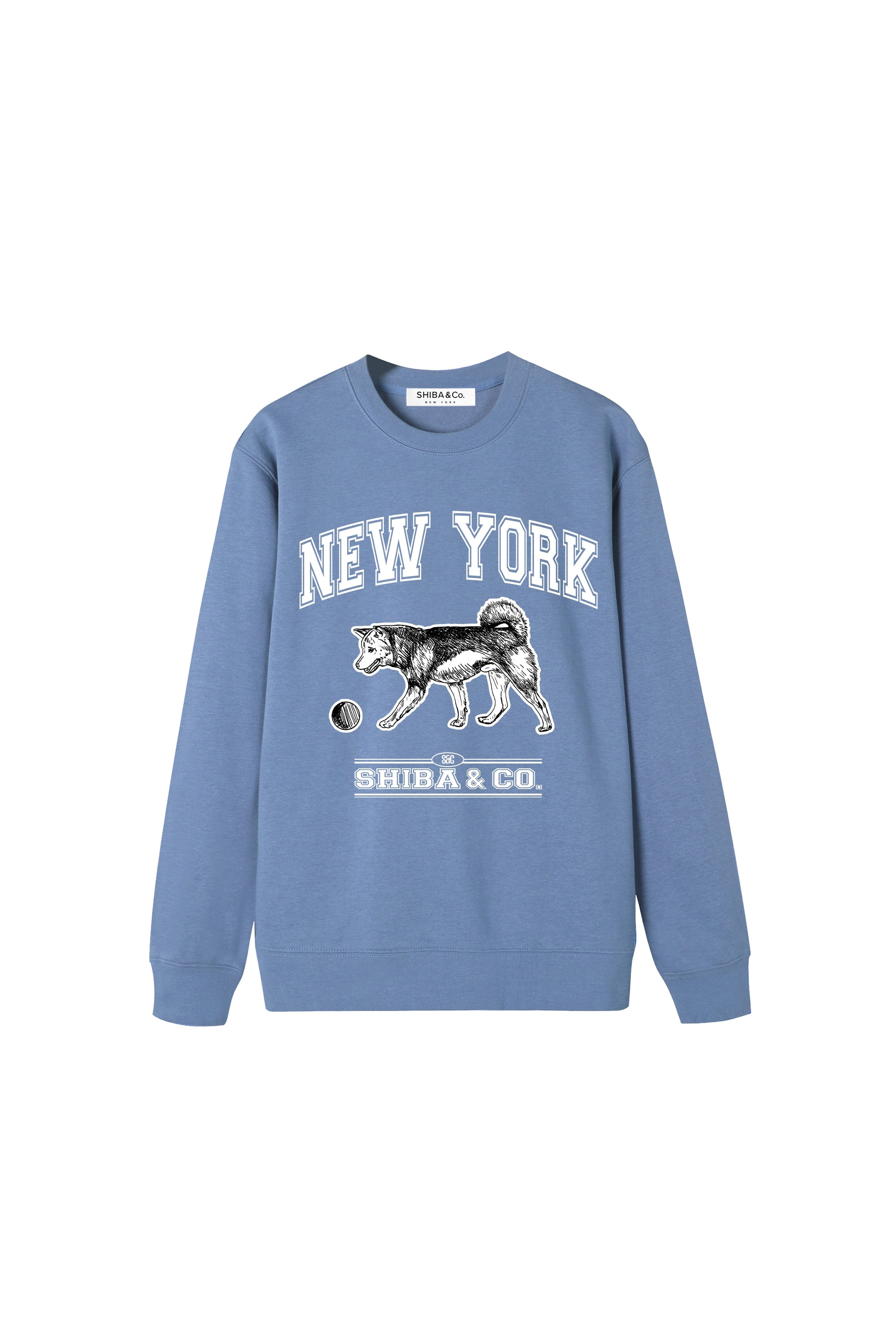 Unisex Essential Classic New York Shiba Inu Crewneck Sweatshirt