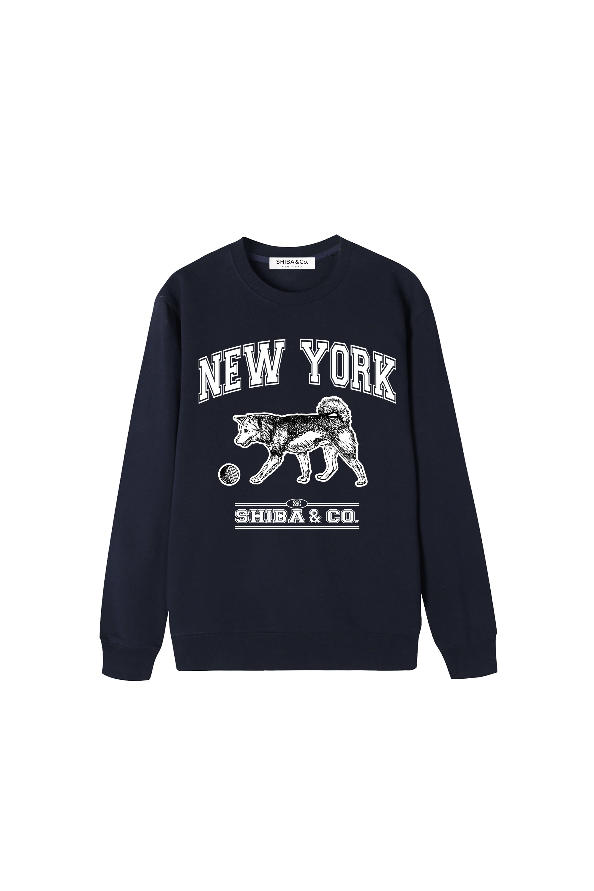 Unisex Essential Classic New York Shiba Inu Crewneck Sweatshirt