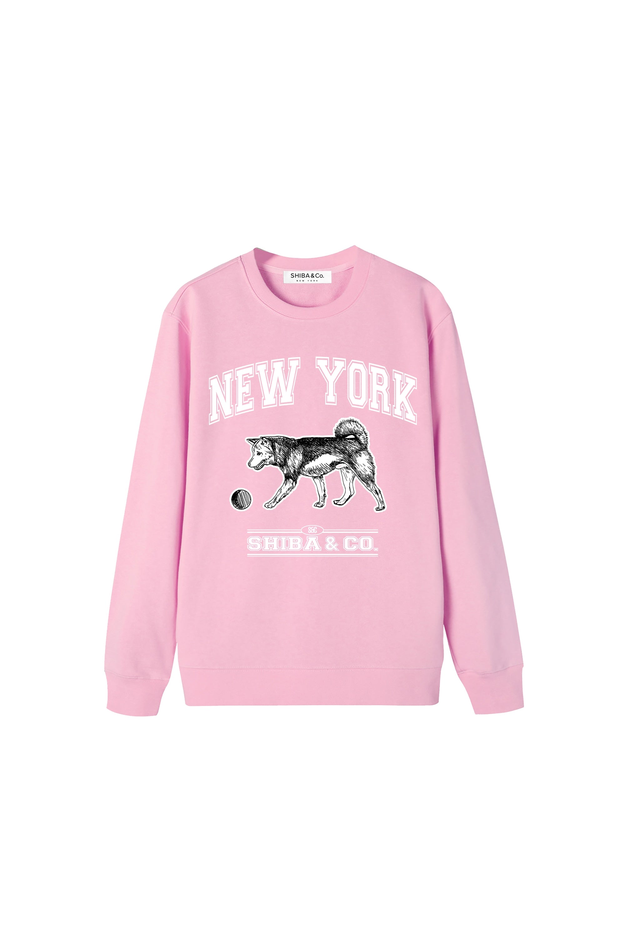 Unisex Essential Classic New York Shiba Inu Crewneck Sweatshirt