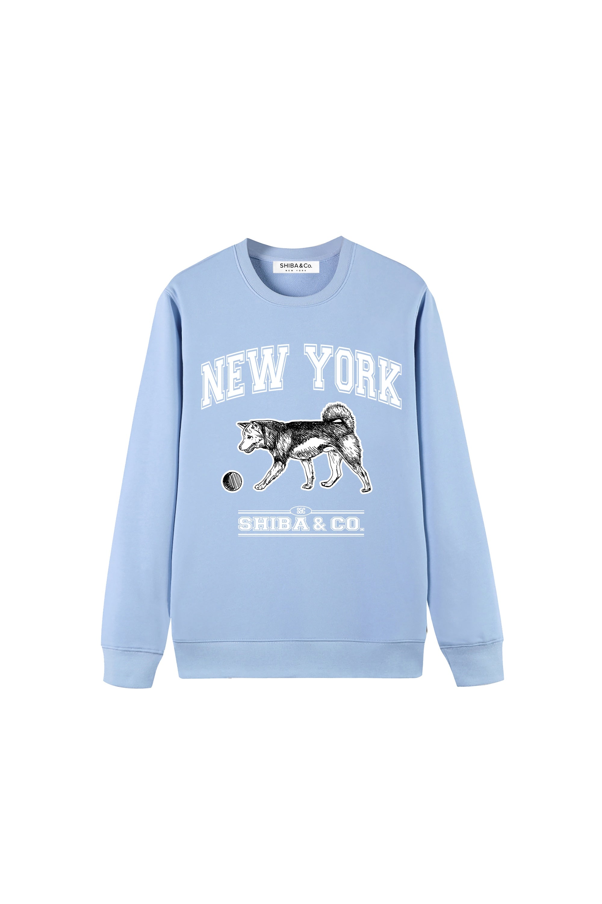 Unisex Essential Classic New York Shiba Inu Crewneck Sweatshirt