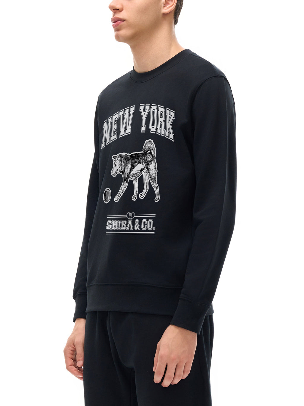 Unisex Essential Classic New York Shiba Inu Crewneck Sweatshirt