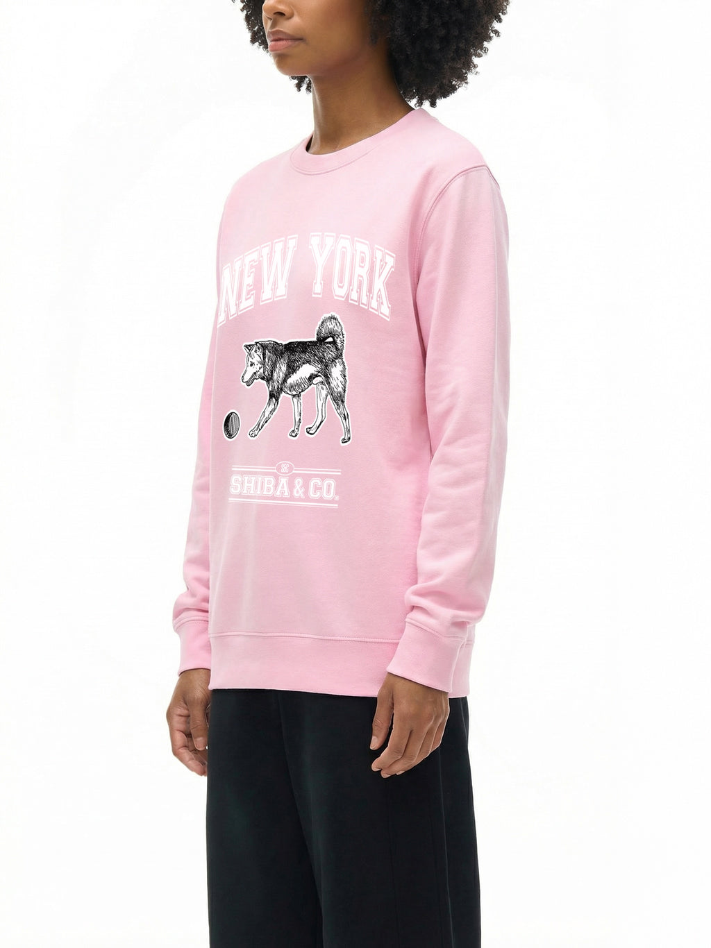 Unisex Essential Classic New York Shiba Inu Crewneck Sweatshirt
