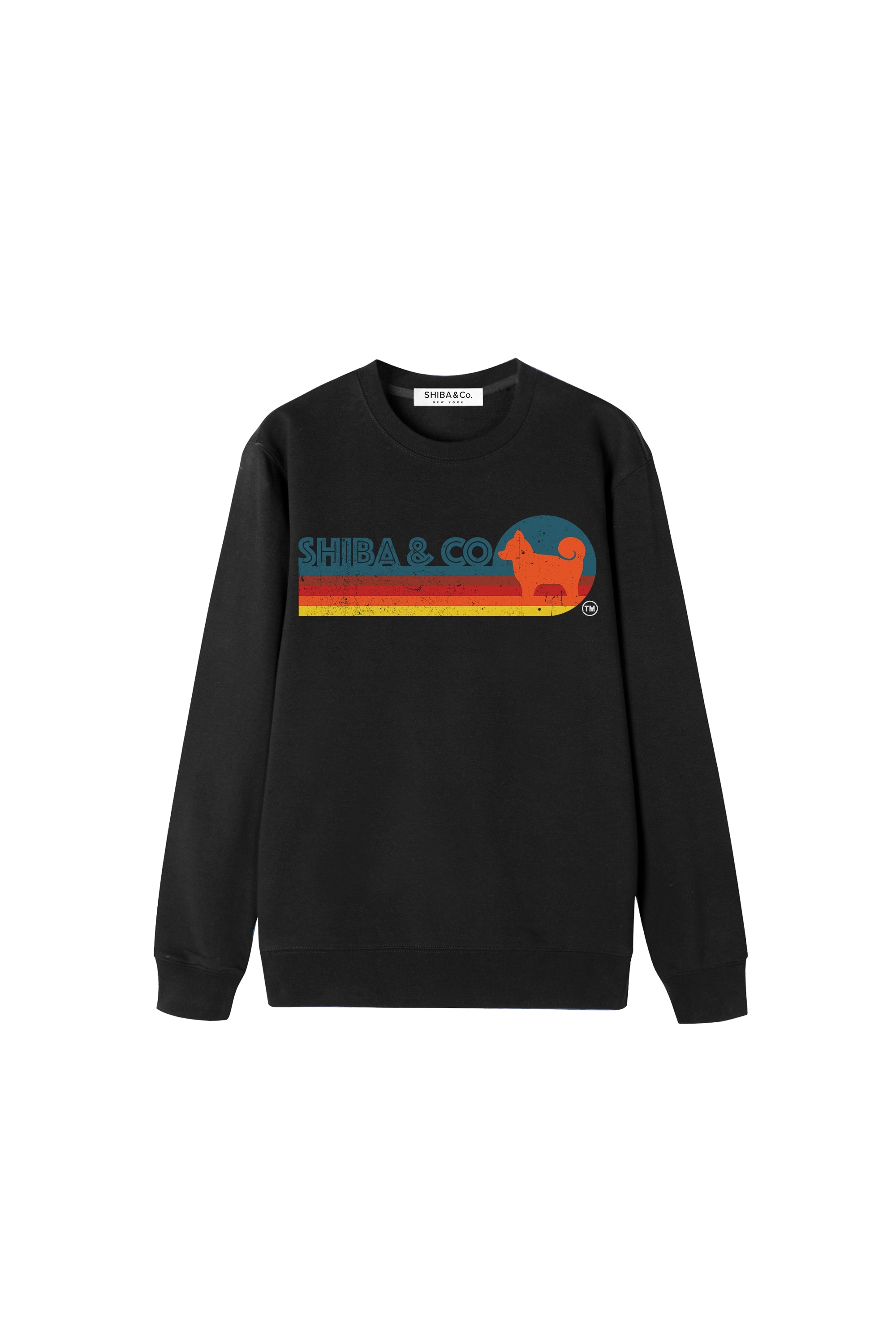 Unisex Essential Retro Shiba Inu Crewneck Sweatshirt