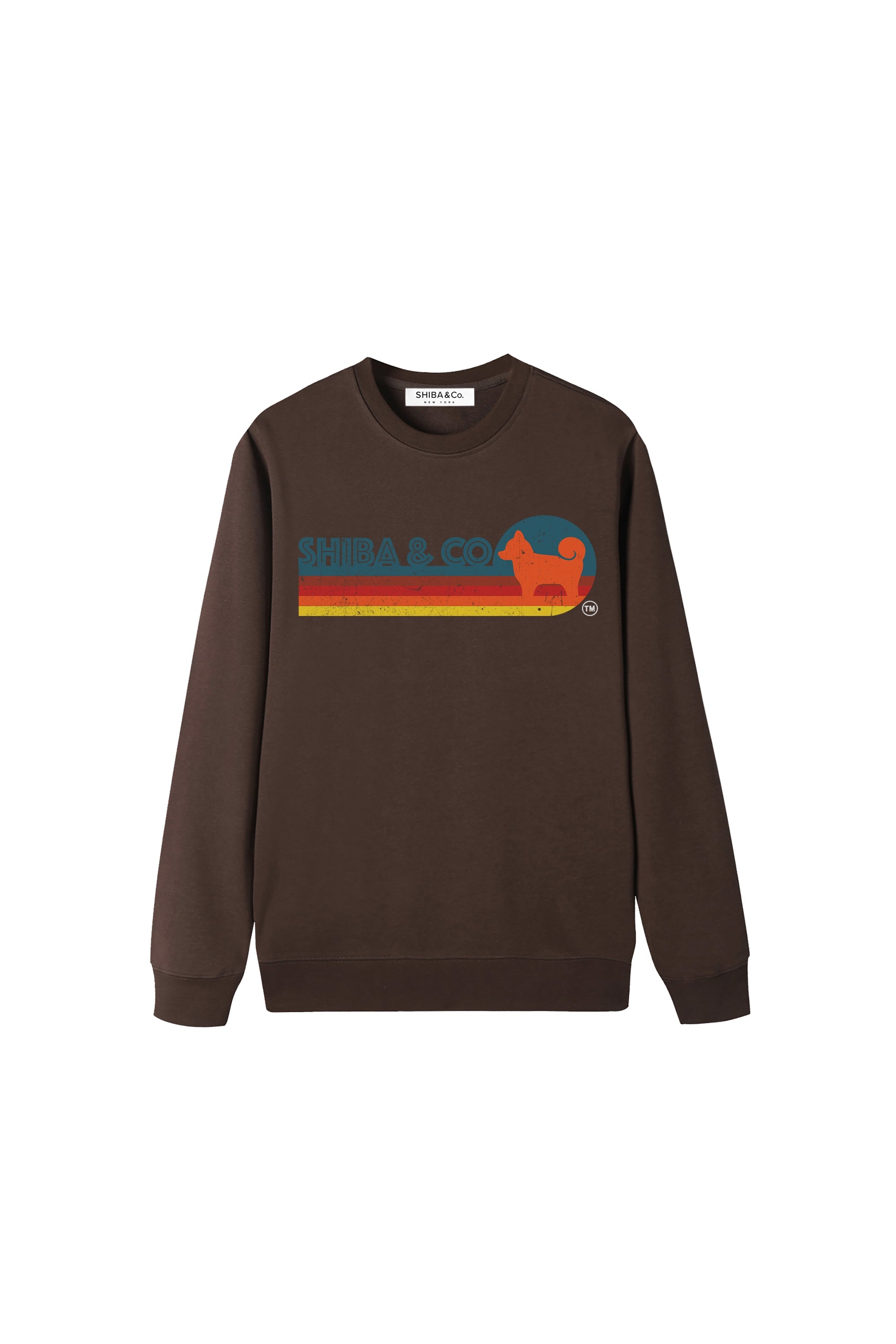 Unisex Essential Retro Shiba Inu Crewneck Sweatshirt