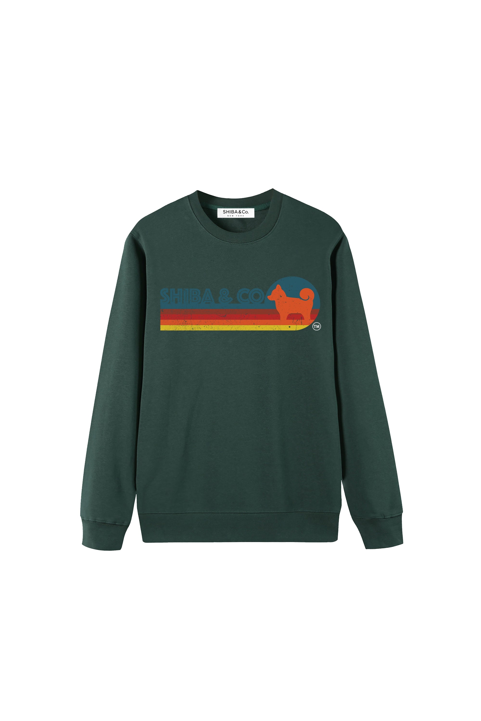 Unisex Essential Retro Shiba Inu Crewneck Sweatshirt