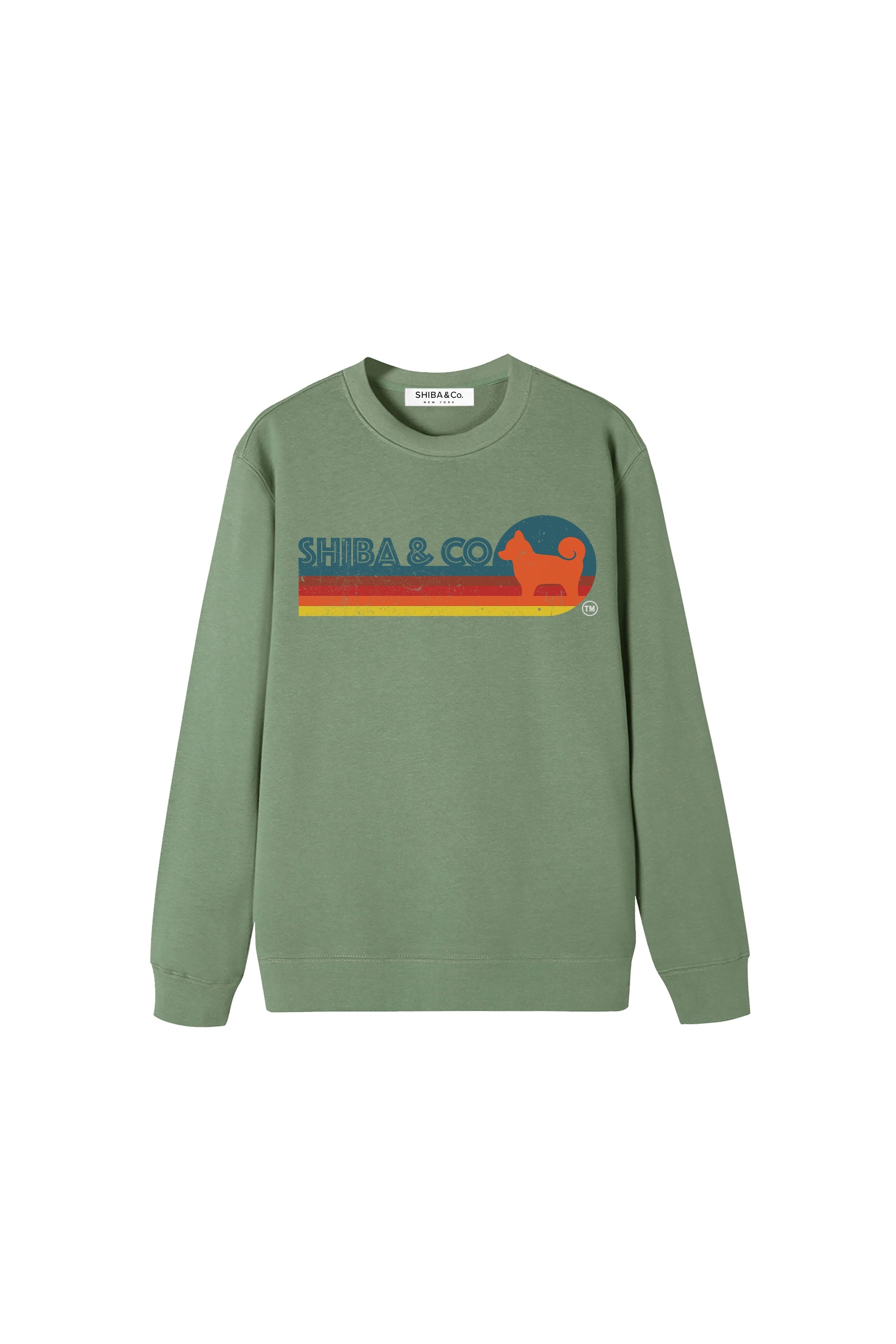 Unisex Essential Retro Shiba Inu Crewneck Sweatshirt